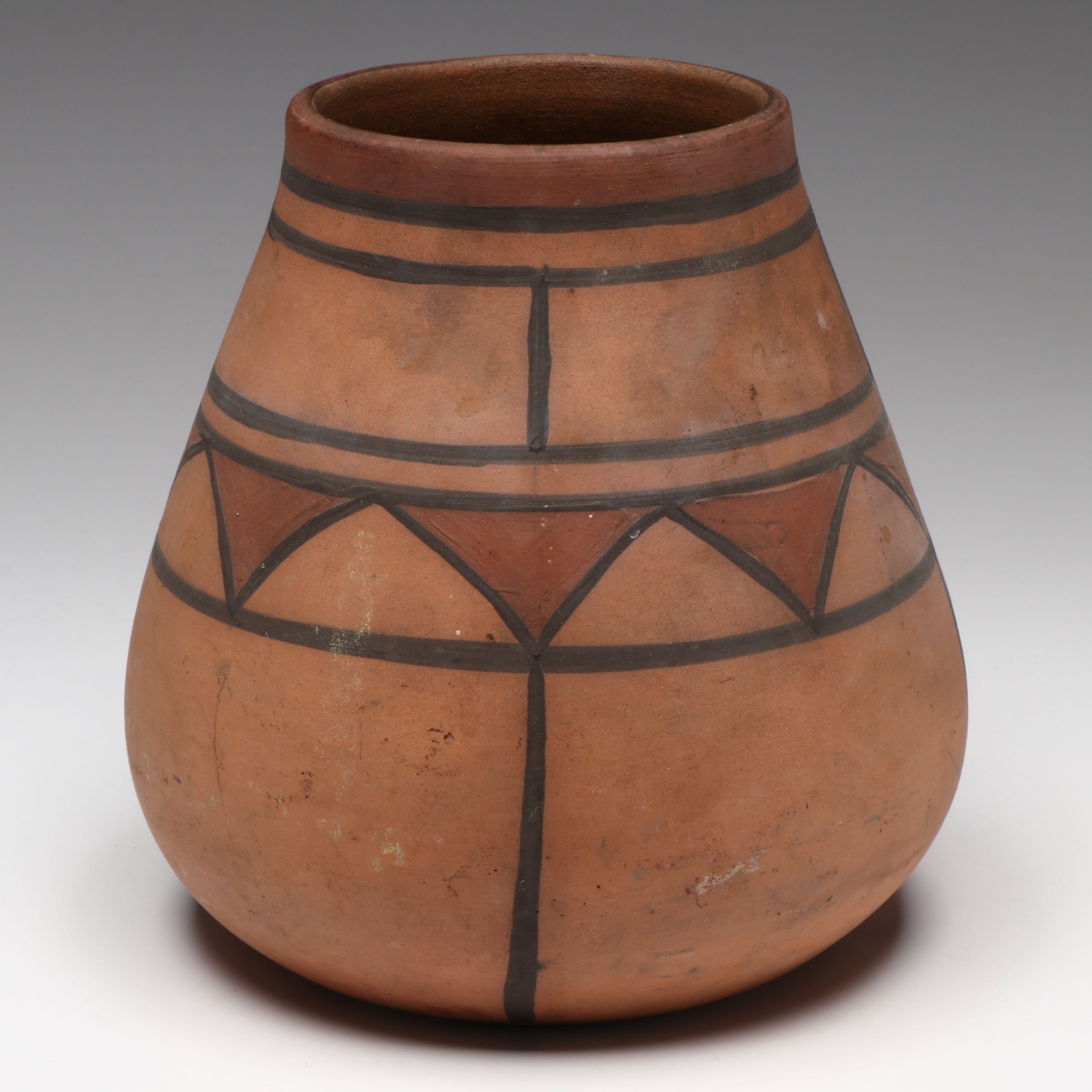 Southwestern Style Geometric Studio Pottery Vase