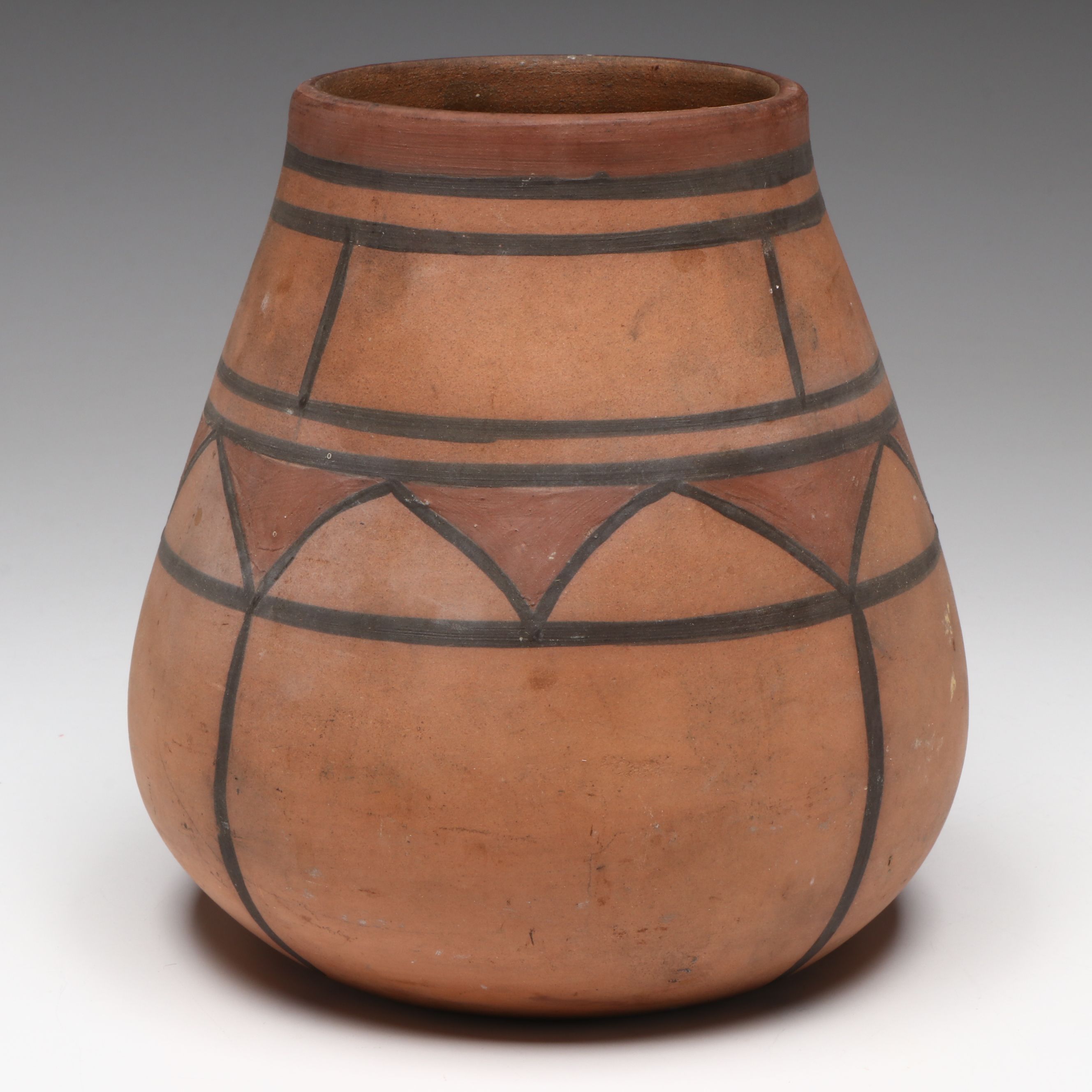 Southwestern Style Geometric Studio Pottery Vase