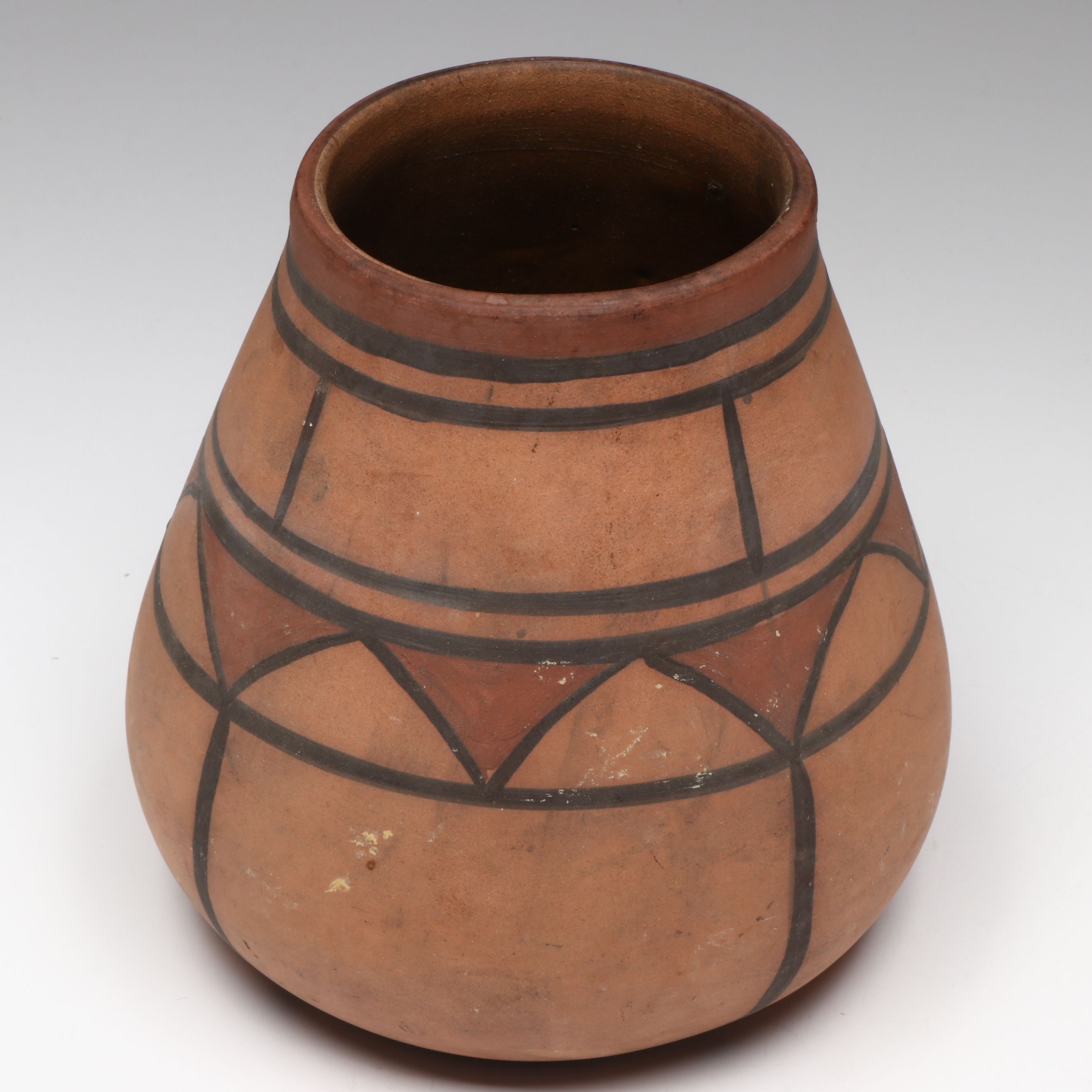 Southwestern Style Geometric Studio Pottery Vase