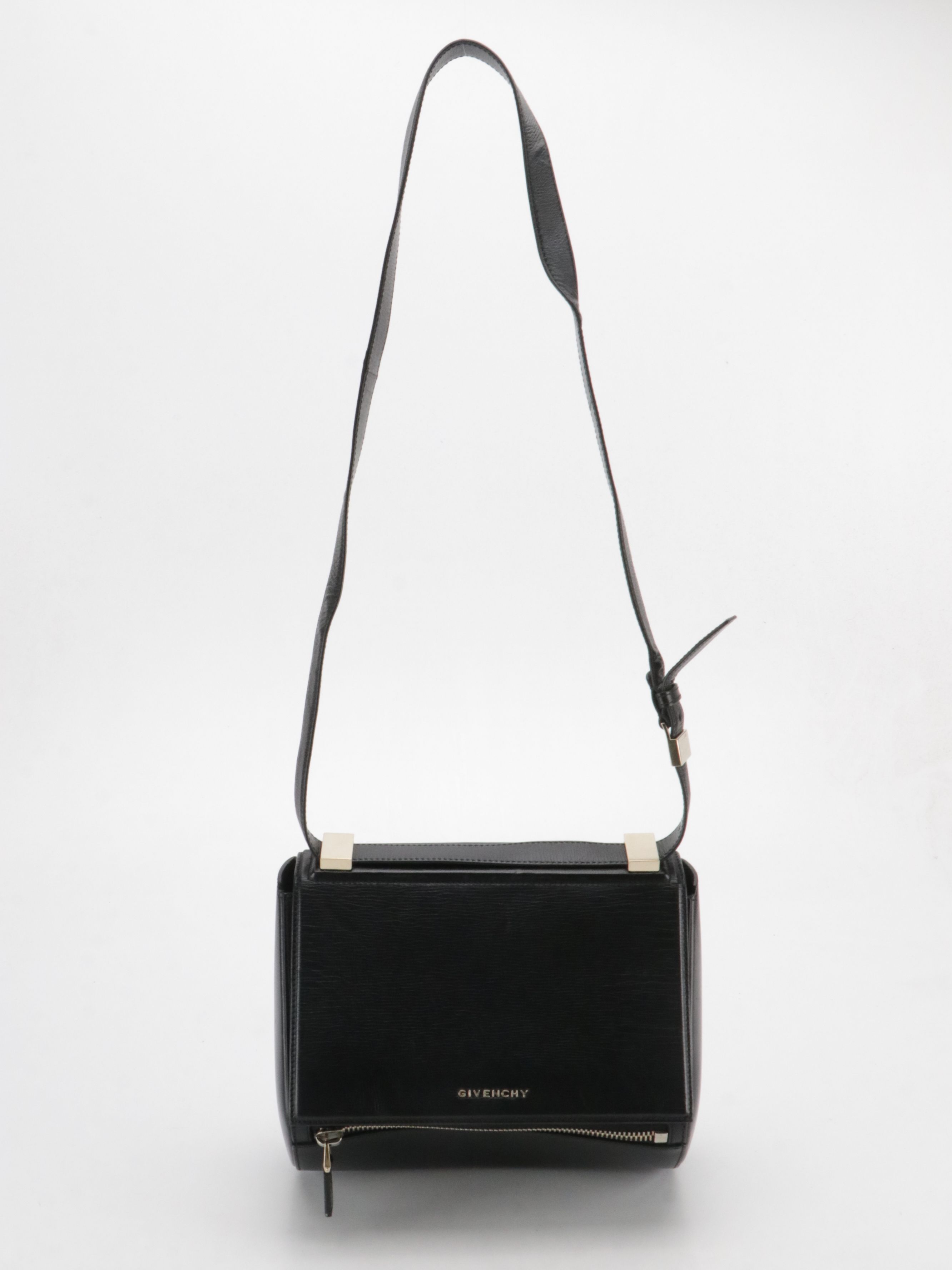Givenchy Large Pandora Box Bag in Black Grained Leather