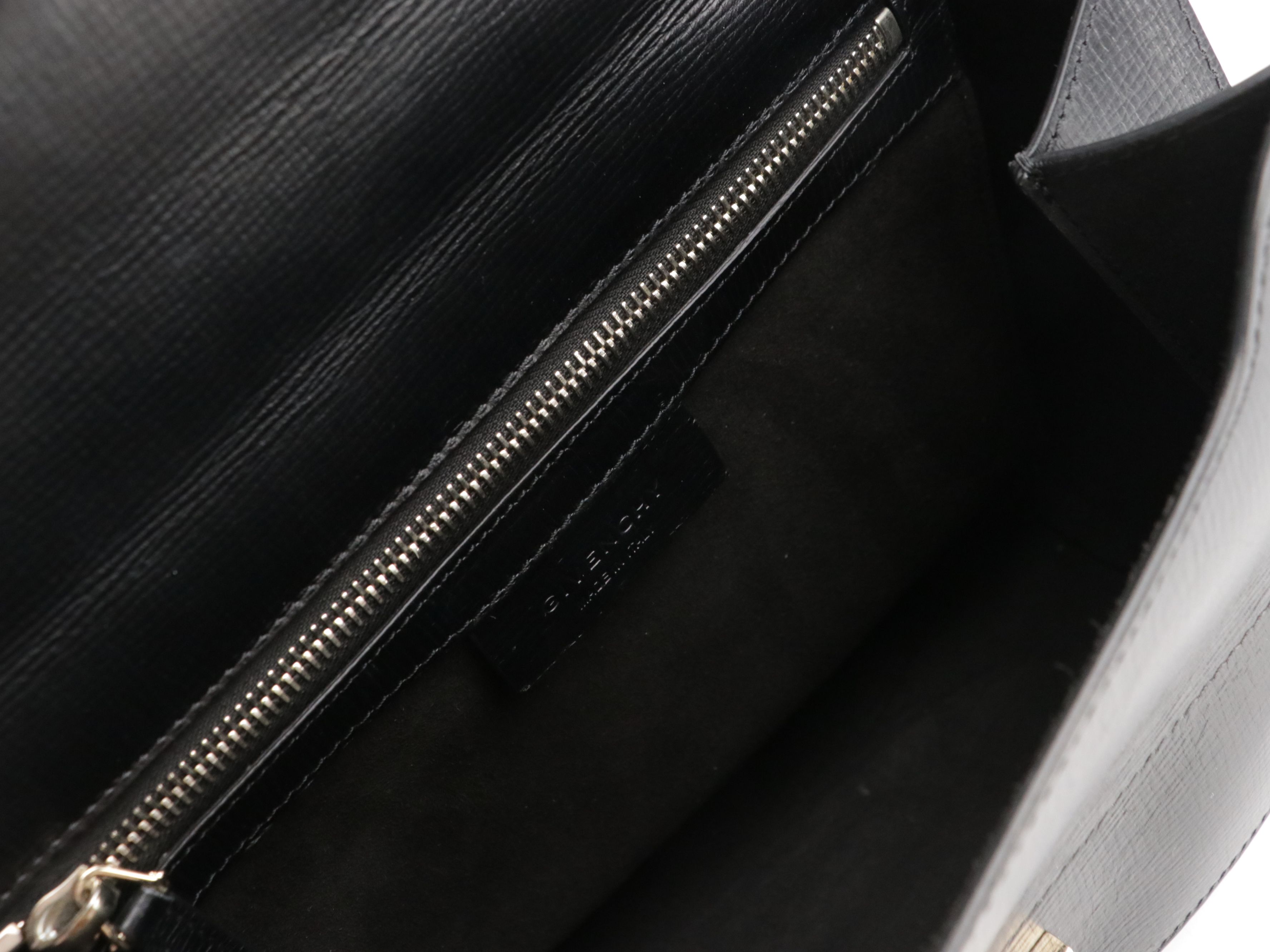 Givenchy Large Pandora Box Bag in Black Grained Leather