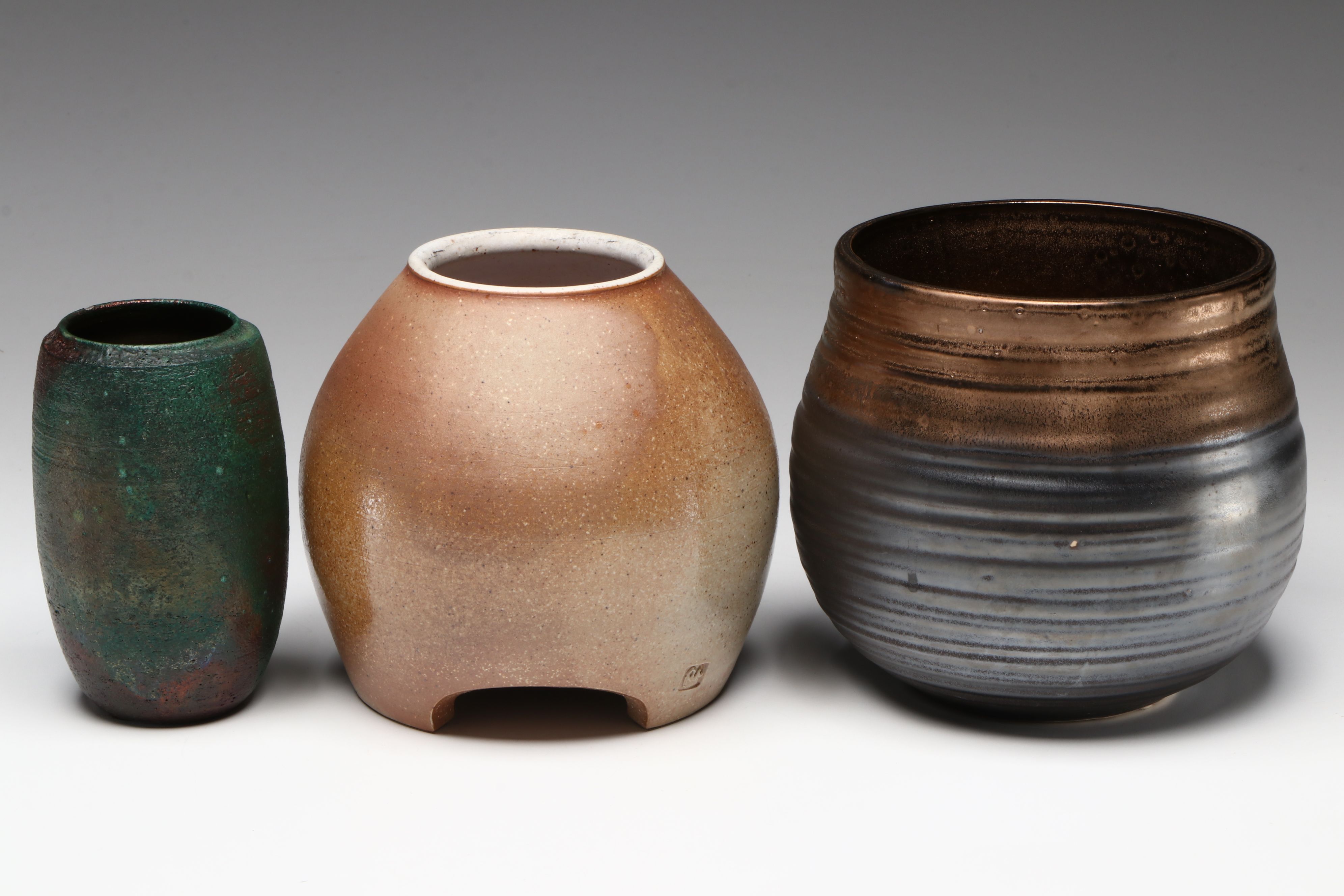Rustic Studio Art Pottery Vases