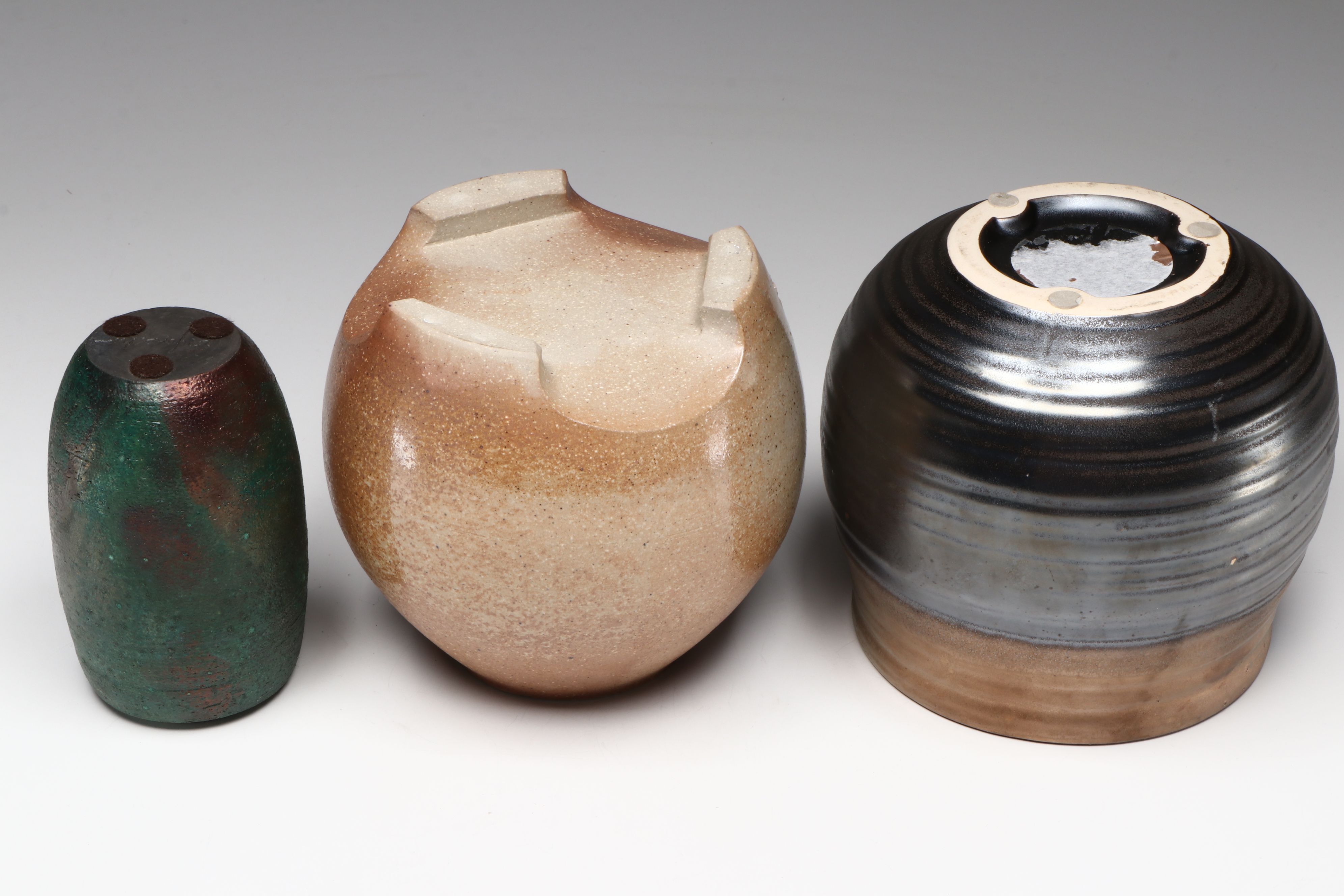 Rustic Studio Art Pottery Vases