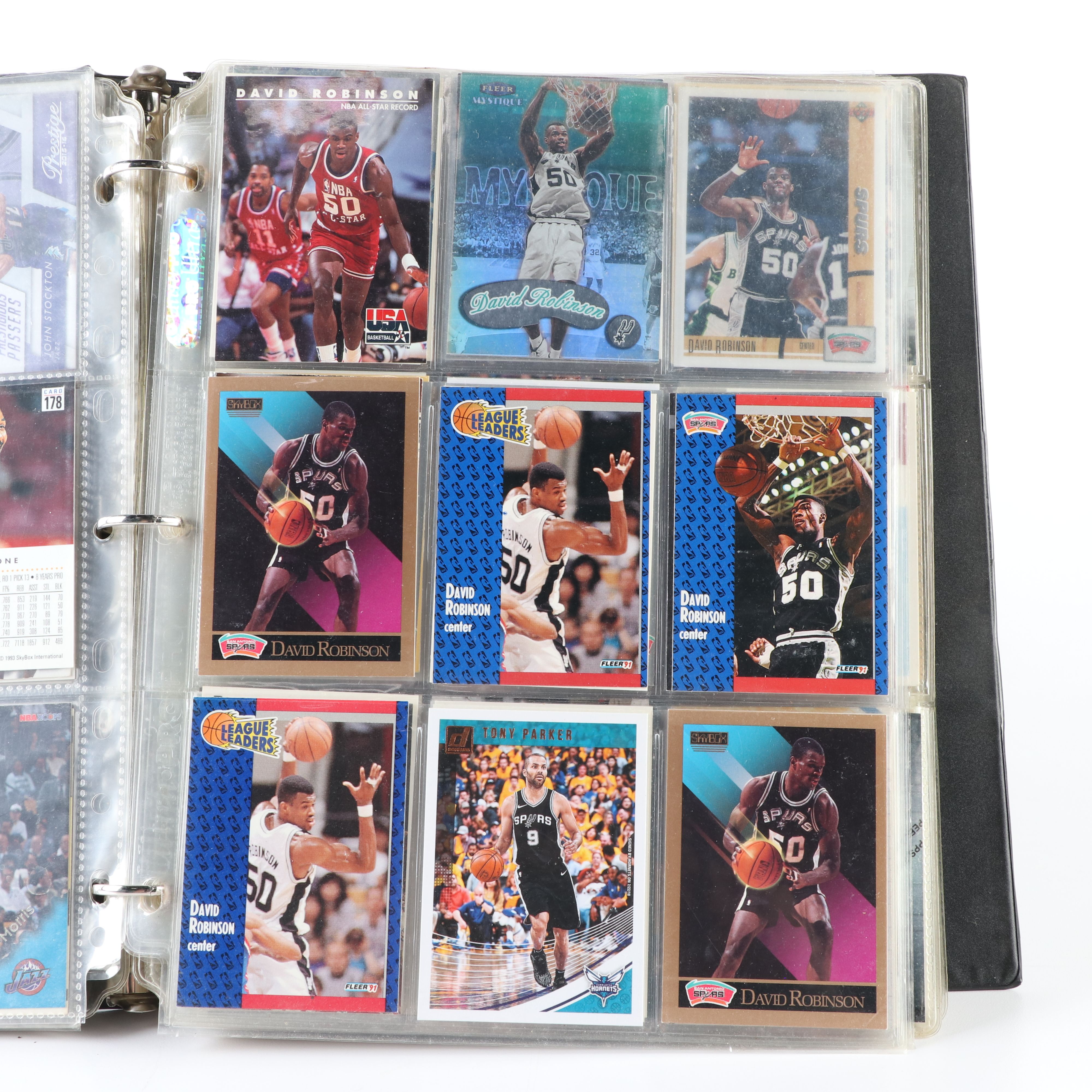 NBA Hoops with Other Basketball Cards Featuring John Stockton and Magic Johnson