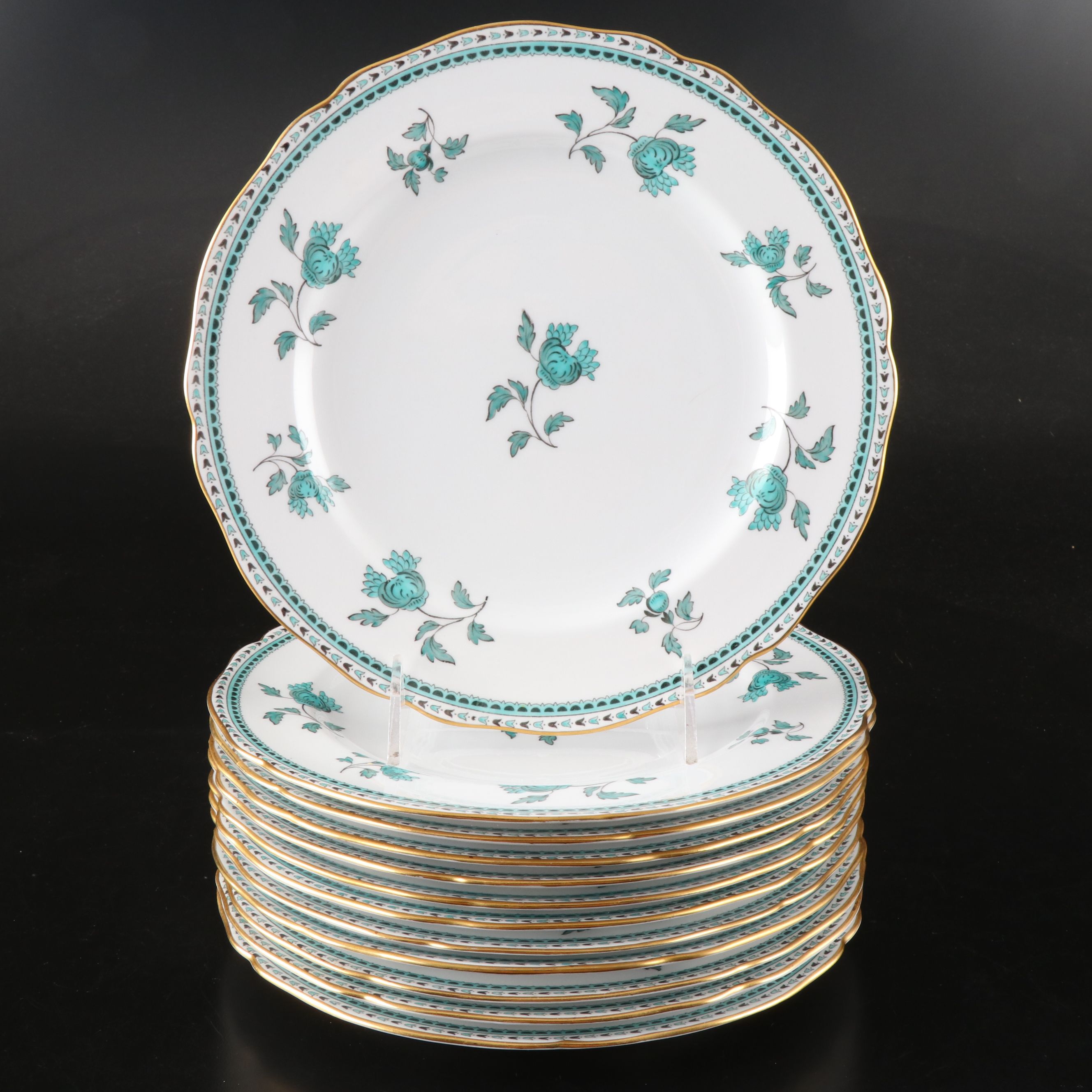 Spode "Darlington" Porcelain Luncheon Plates, Mid to Late 20th Century