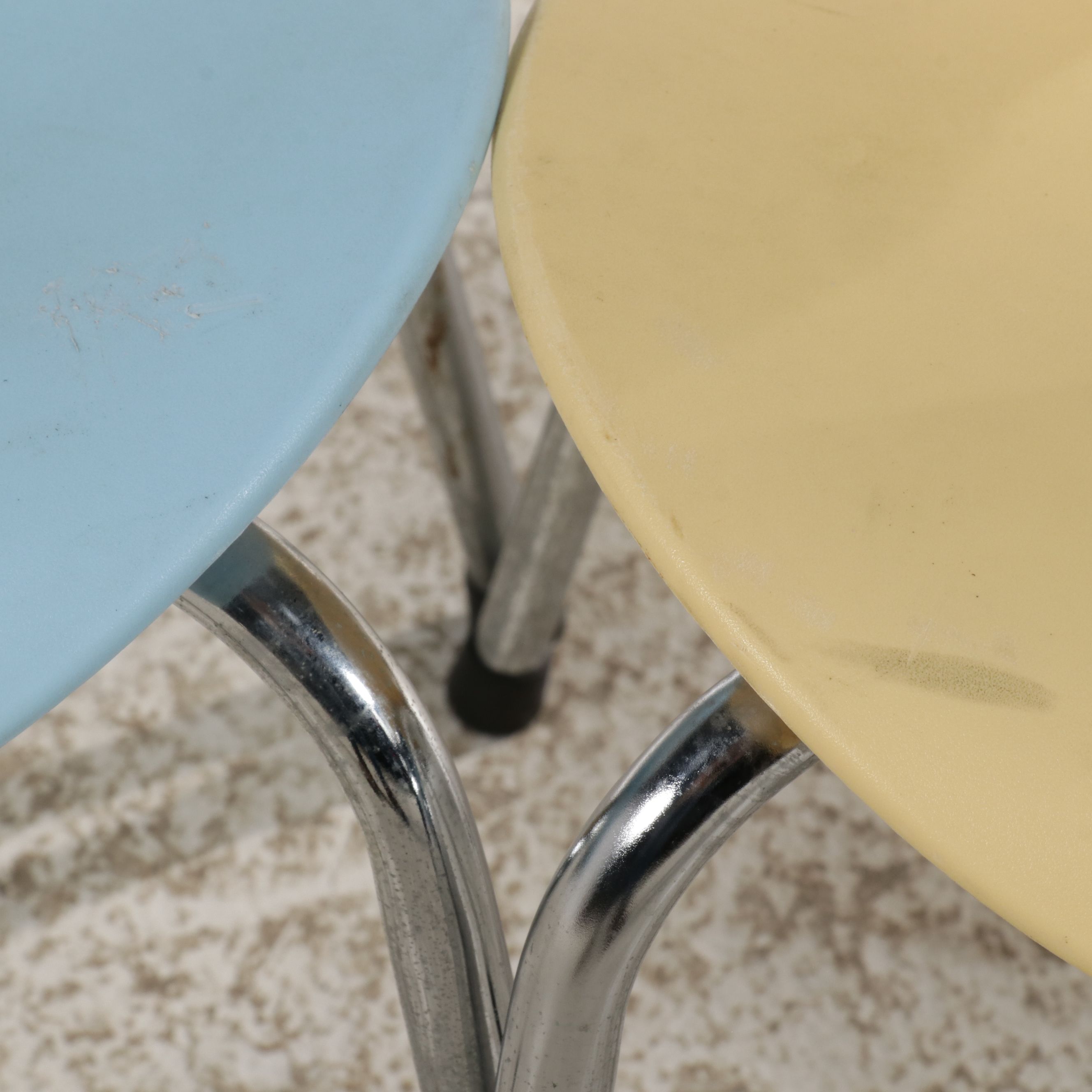 Set of Three Galvano Tecnica Stacking Children's Chairs