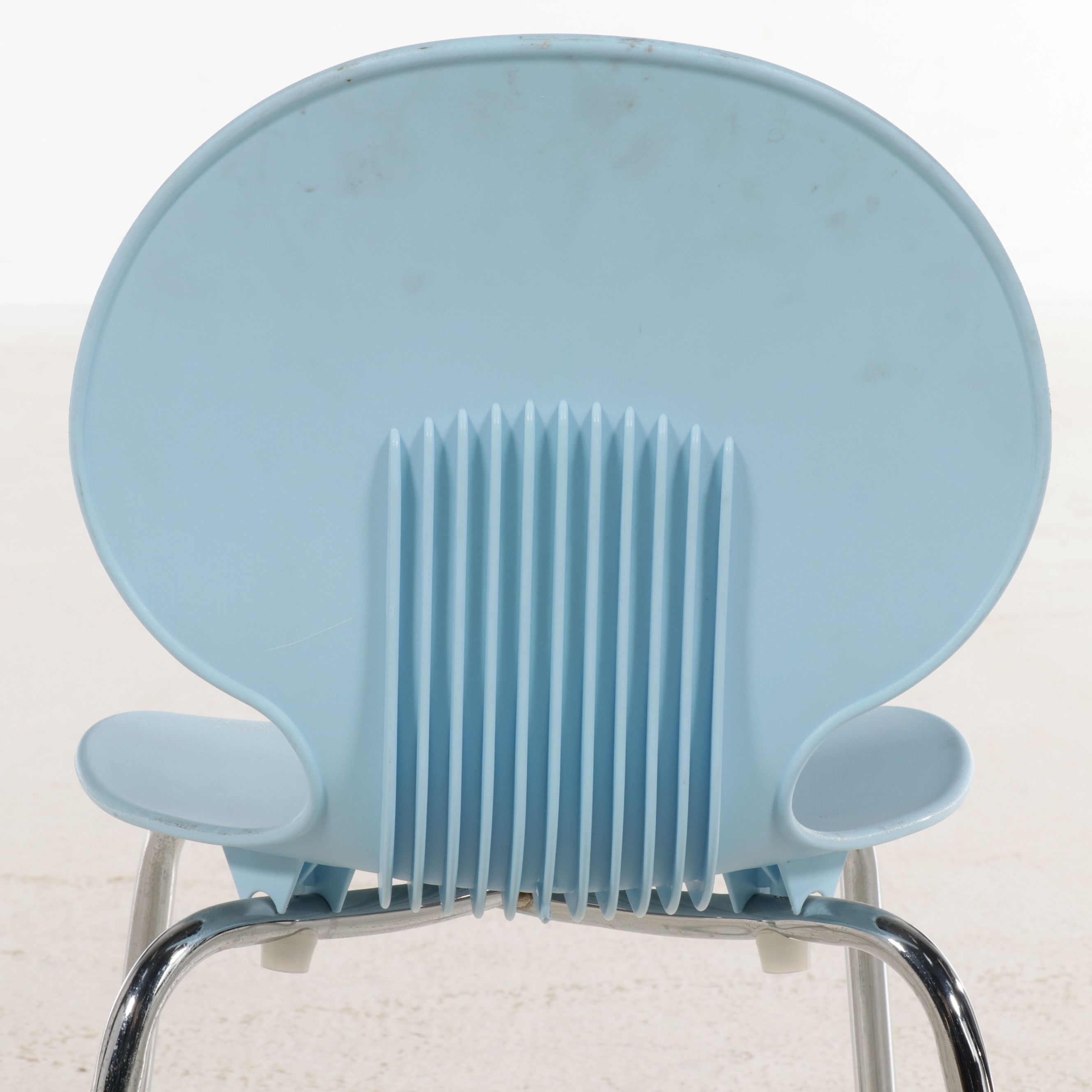 Set of Three Galvano Tecnica Stacking Children's Chairs