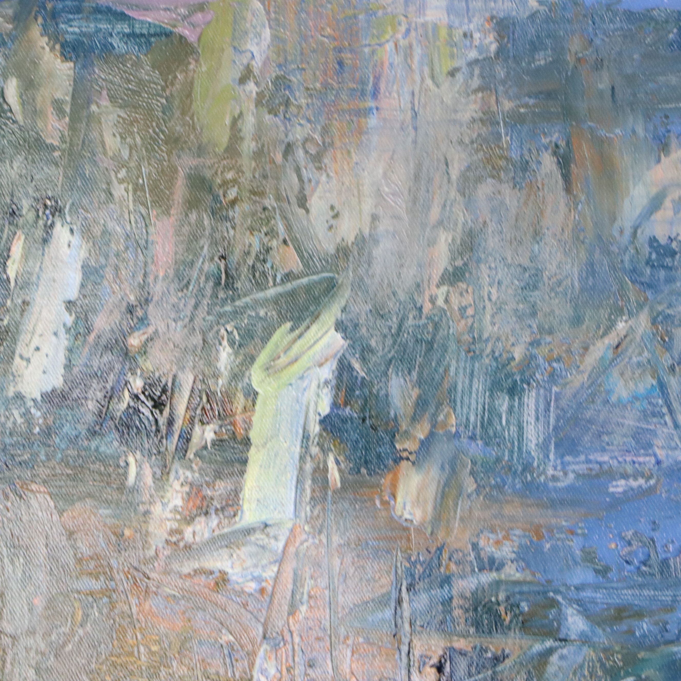 Unstretched Oil Painting "Sympathy," Circa 2026