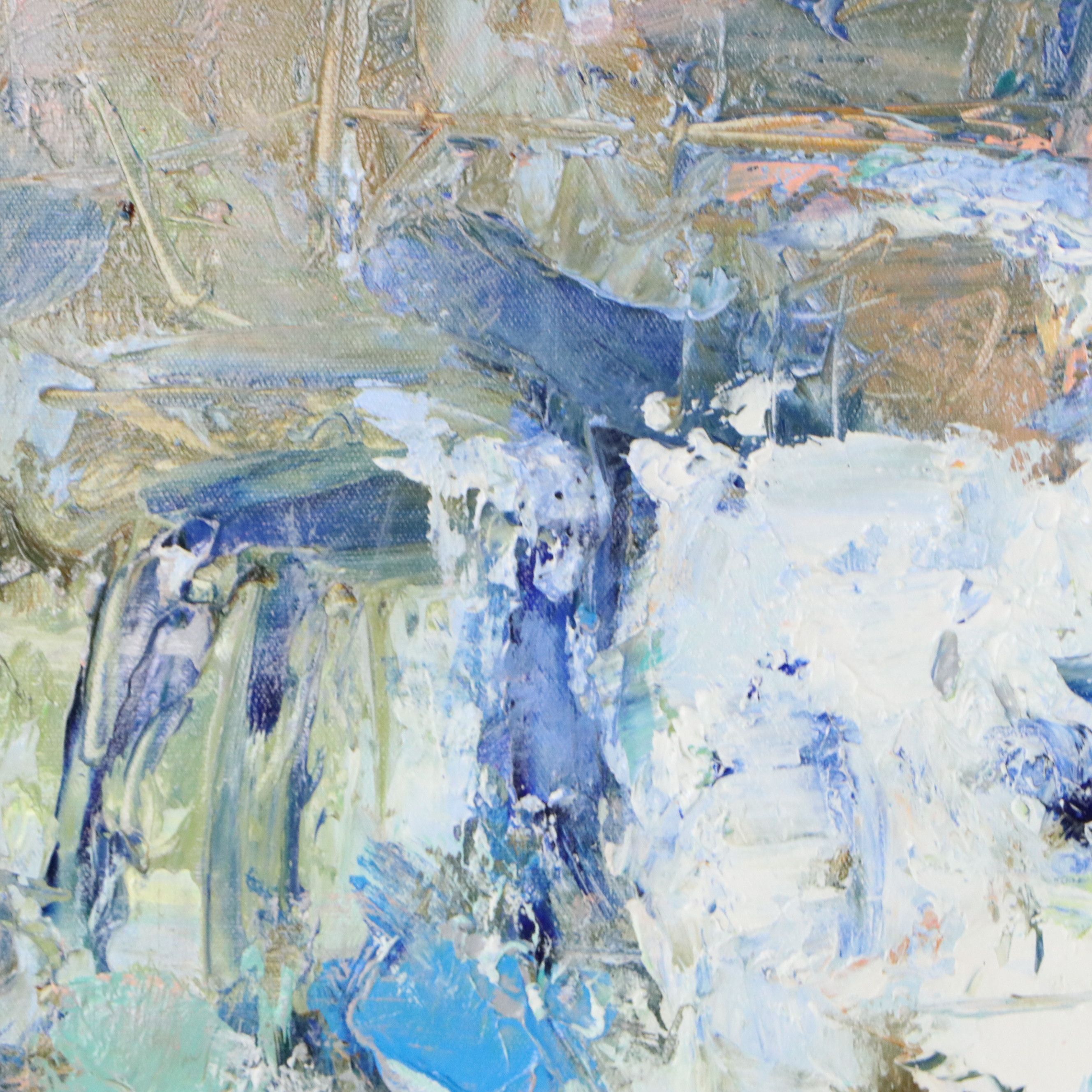 Unstretched Oil Painting "Sympathy," Circa 2026