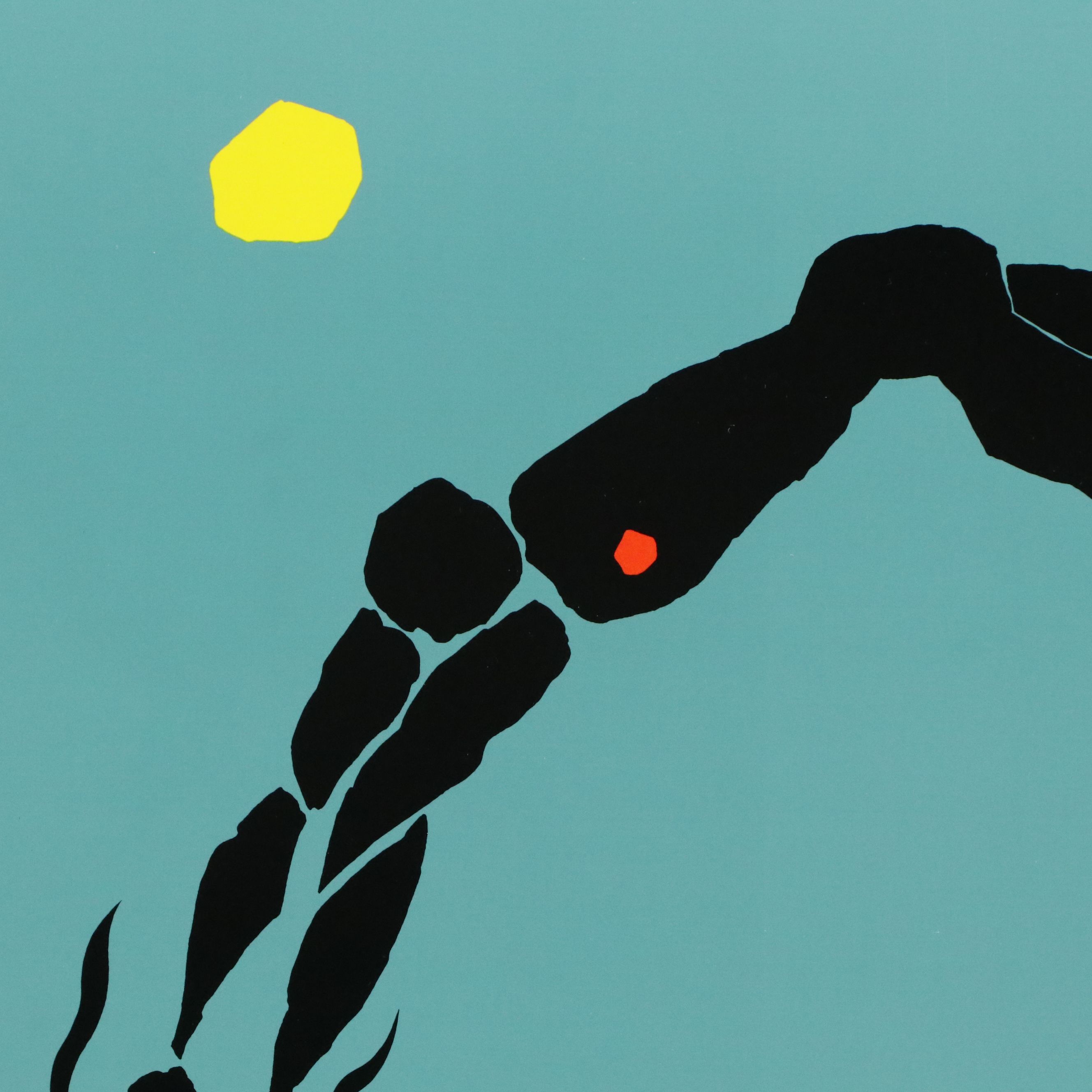 Tony Wright Offset Lithograph "Arc of a Diver," 1990