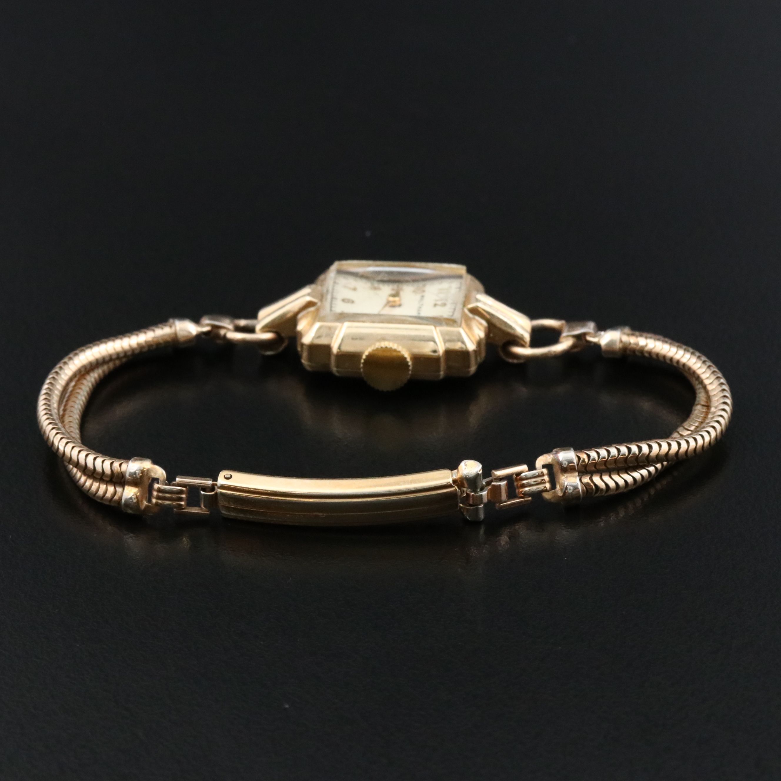 Waltham 10K Gold Filled Circa 1950`s Manual Wind Watch