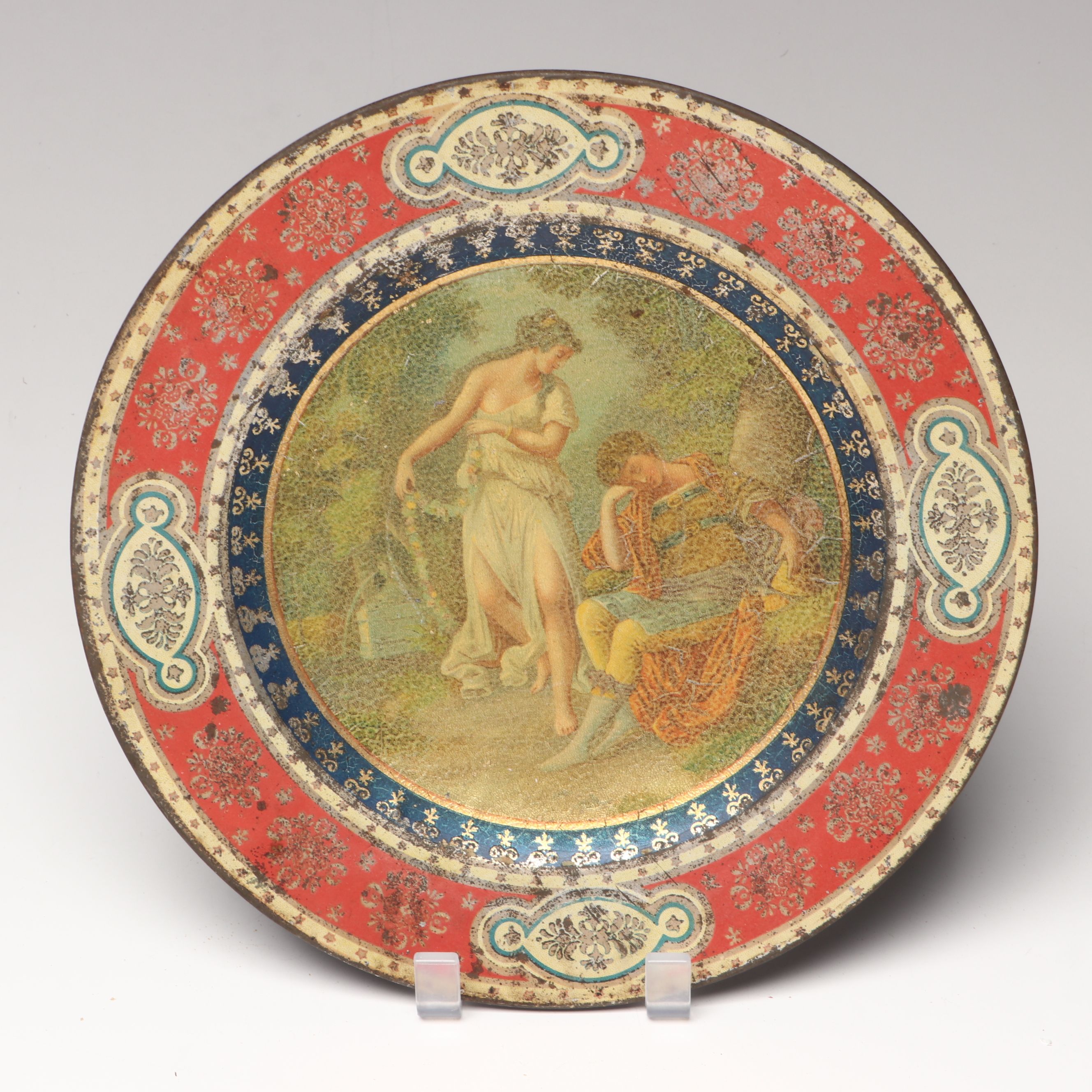 "The Works of Edgar Allan Poe" with Other Leather Bound Books and Toleware Trays