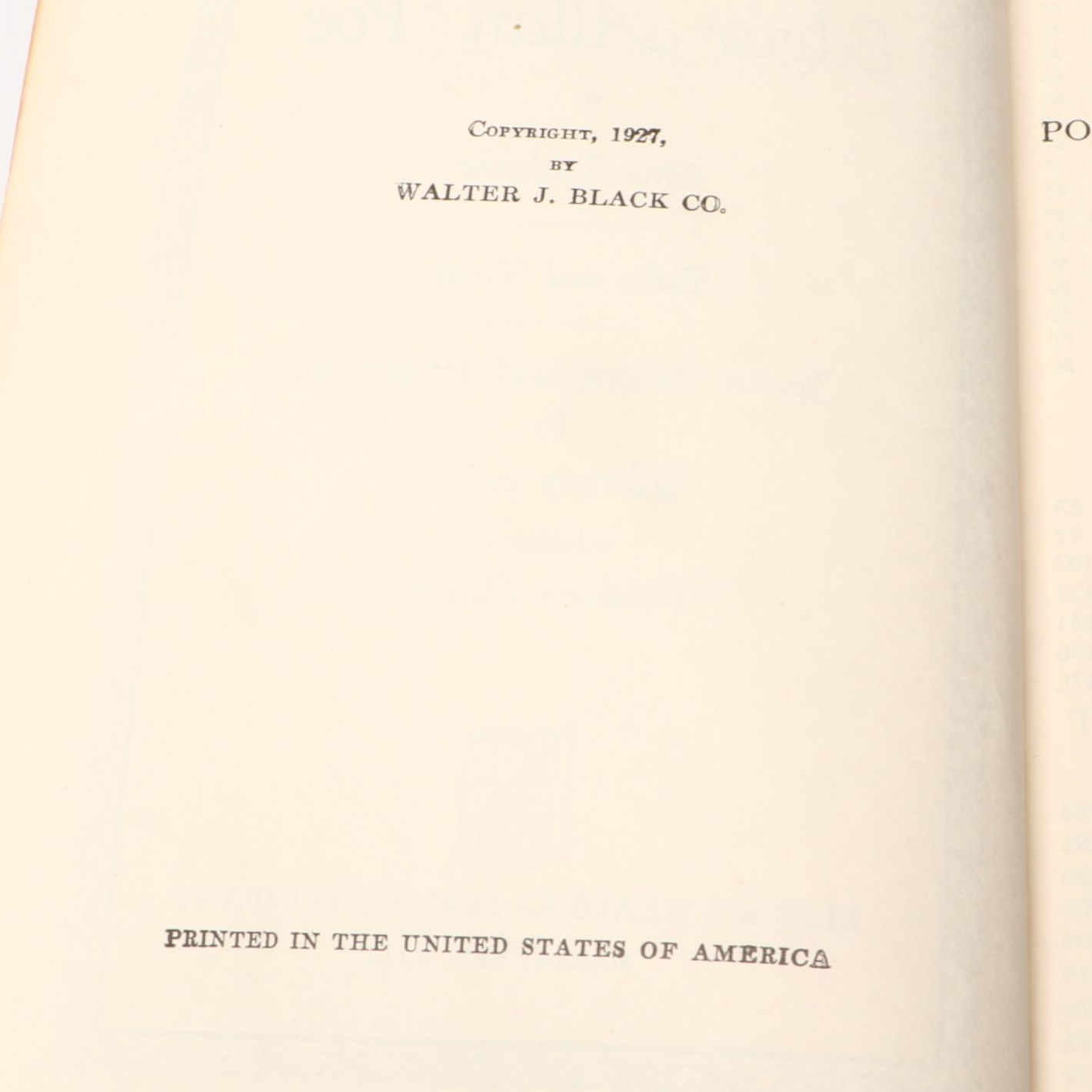 "The Works of Edgar Allan Poe" with Other Leather Bound Books and Toleware Trays