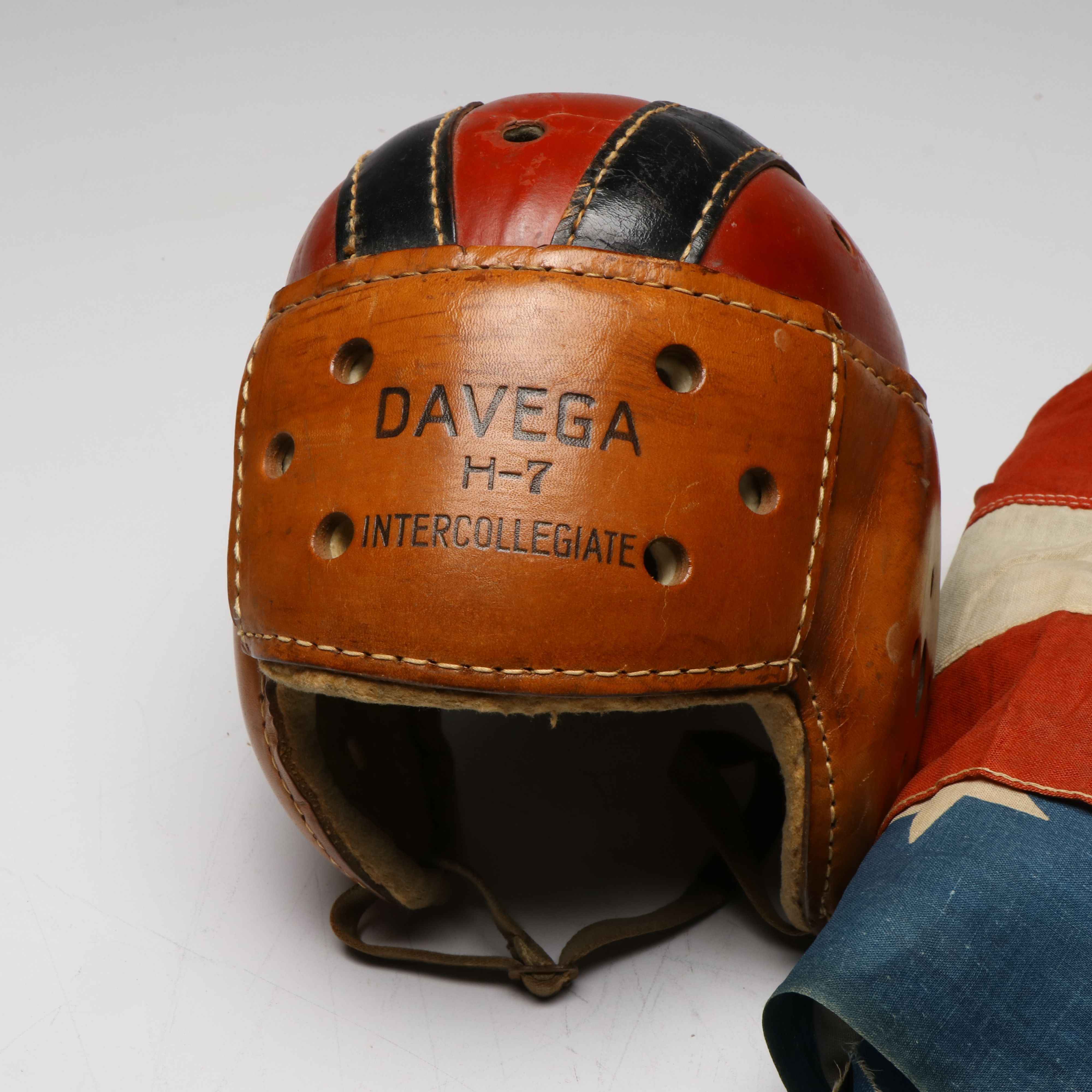 48-Star U.S. Flag with Vintage Boxing Gloves, Catcher's Mitt and More