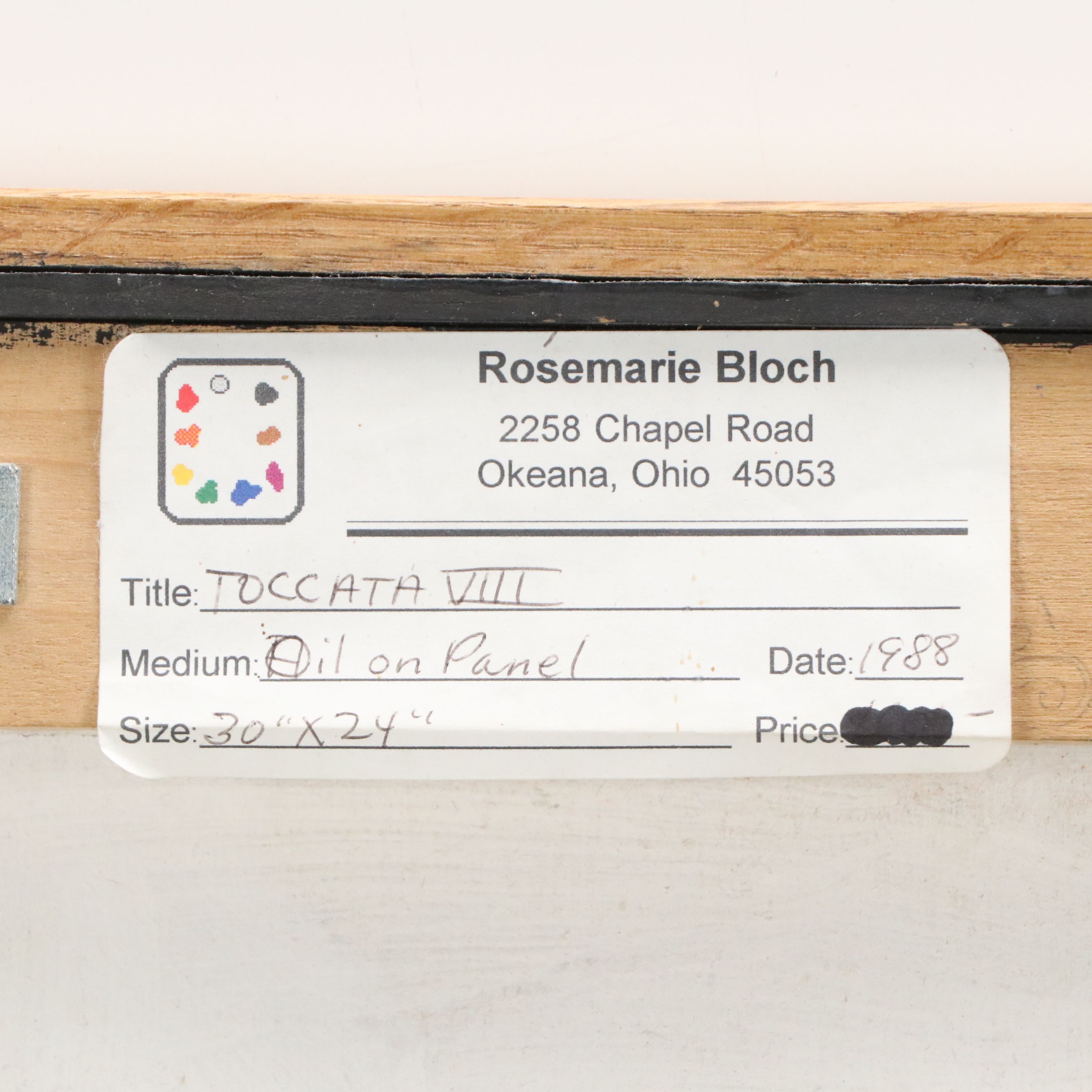 Rosemarie Bloch Acrylic Painting "Toccata VIII," 1988