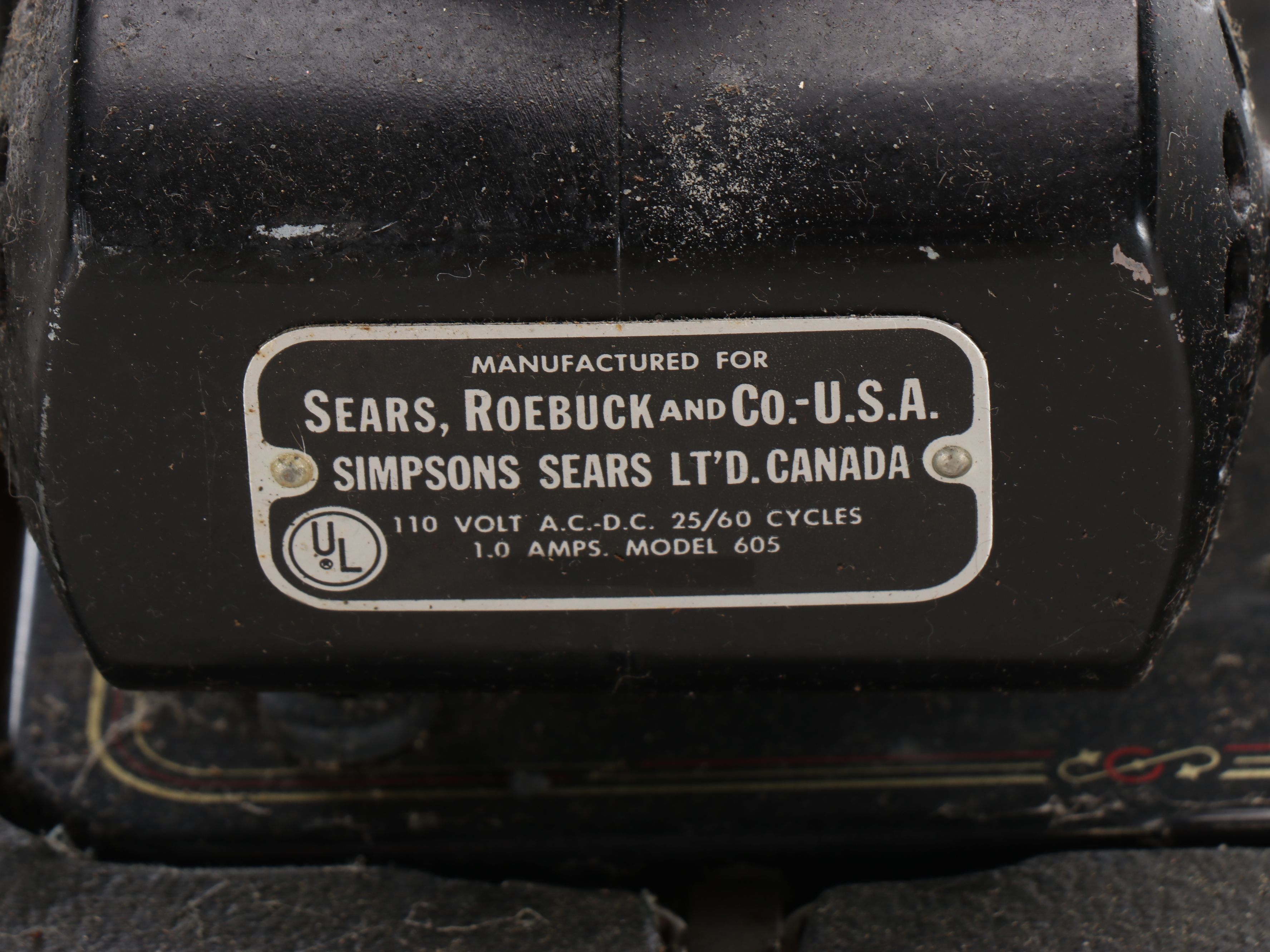 Sears, Roebuck & Co. "Commander" Electric Sewing Machine, Mid-20th Century