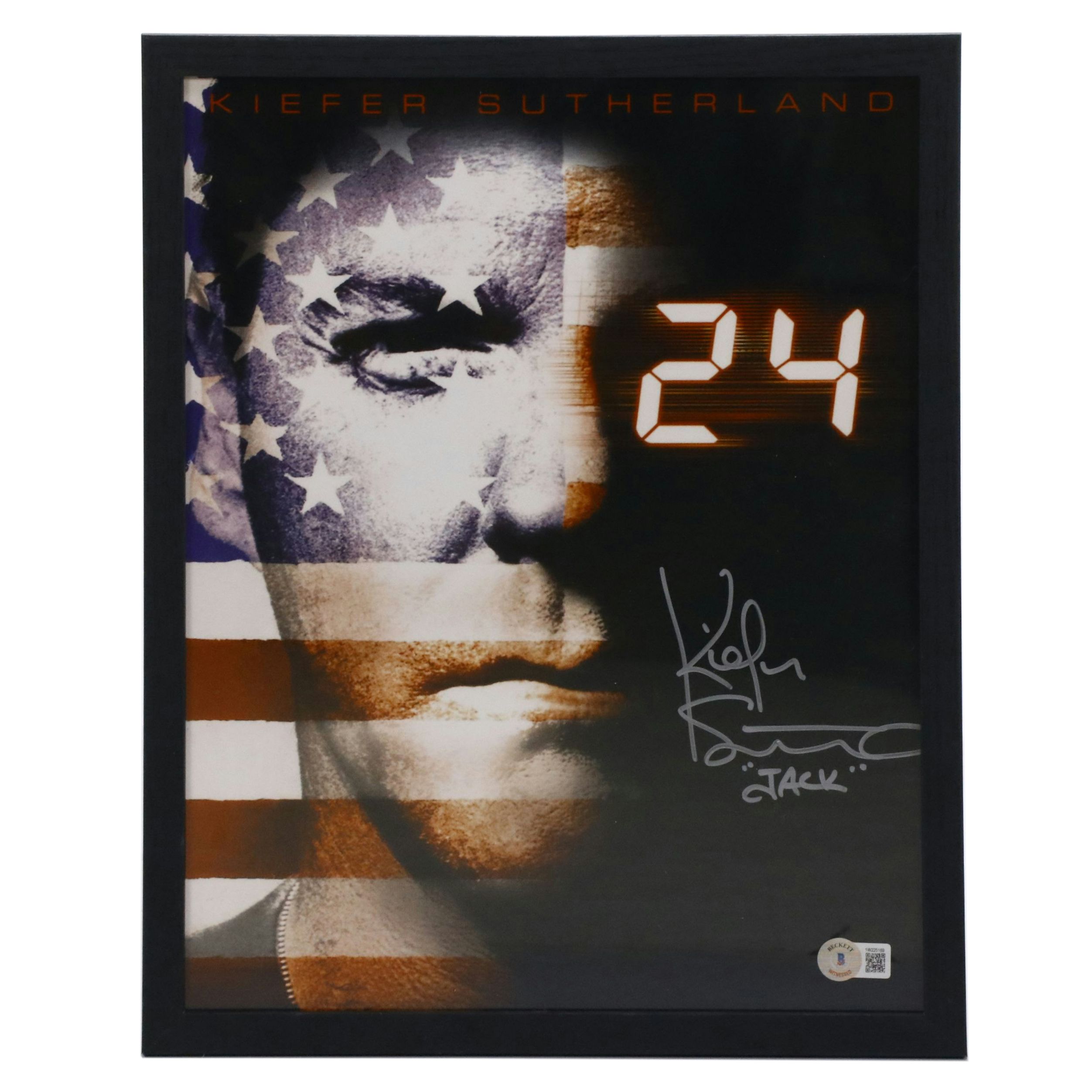 Kiefer Sutherland Signed "24" Photo Print, Beckett