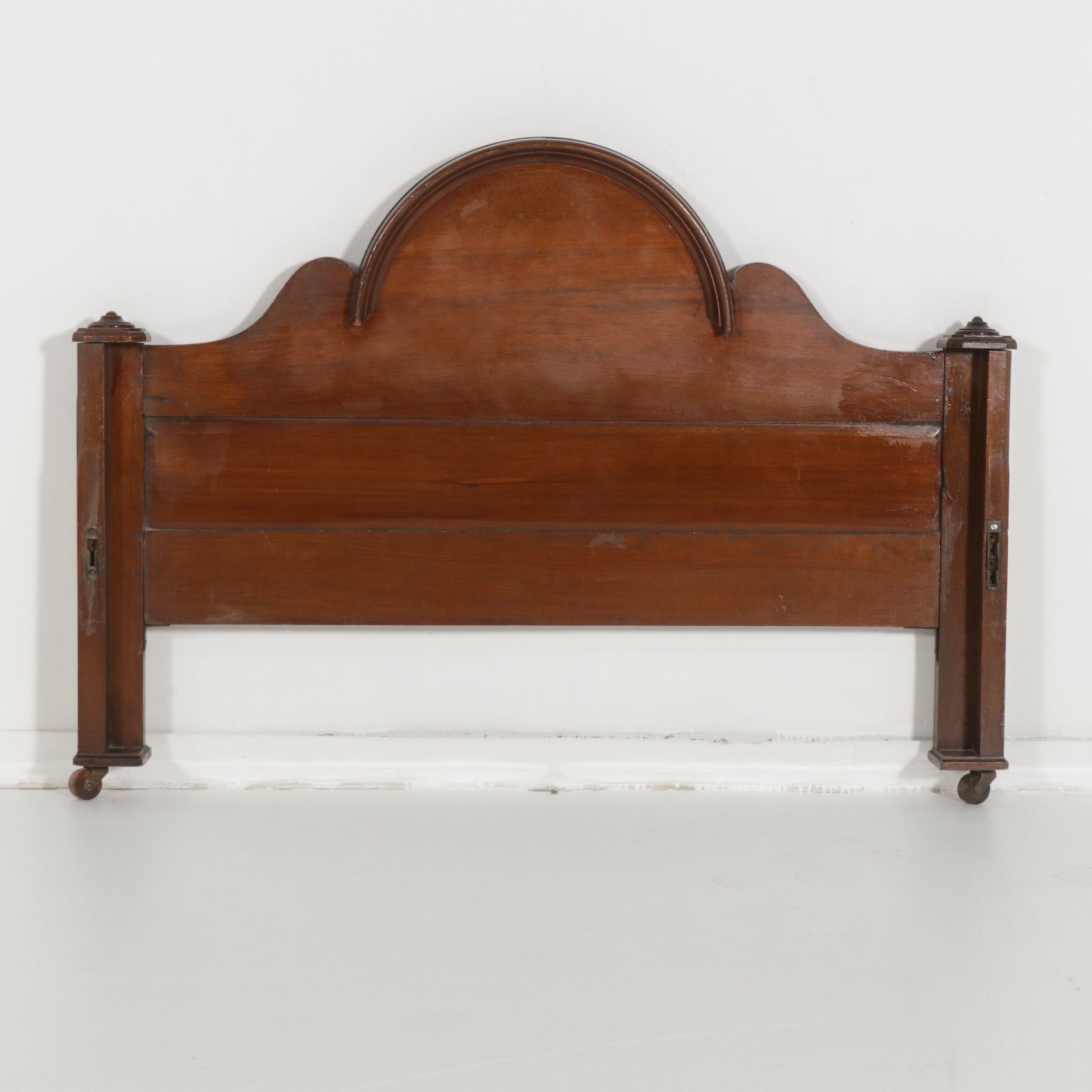 Victorian Carved Mahogany Full Size Bed Frame, Late 19th to Early 20th Century