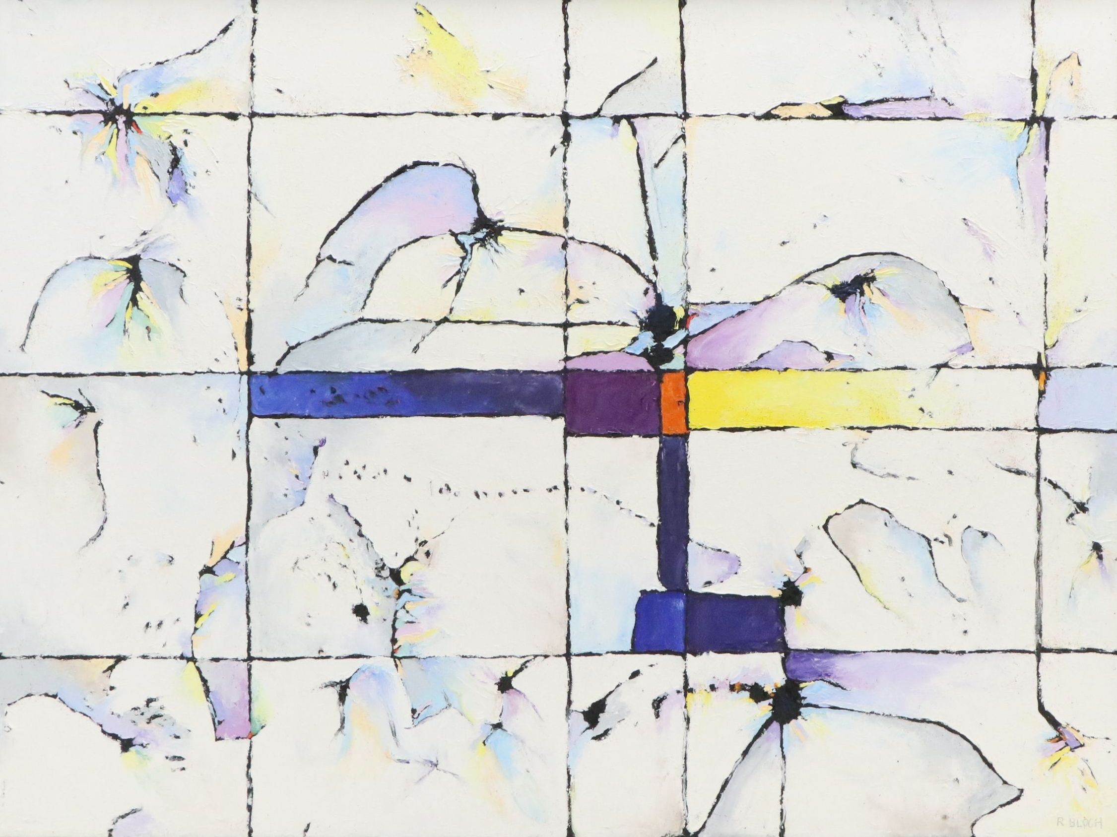 Rosemarie Bloch Acrylic Painting "Winter Dreams," 1997