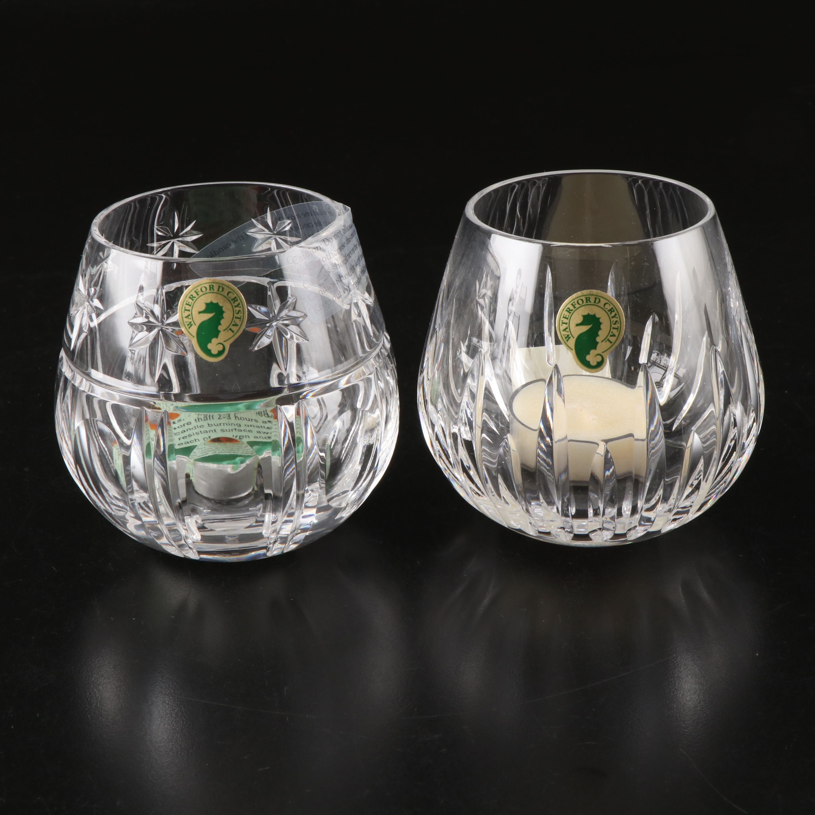 Waterford "Lismore" Heart Box and Square Vase with More Crystal Accessories