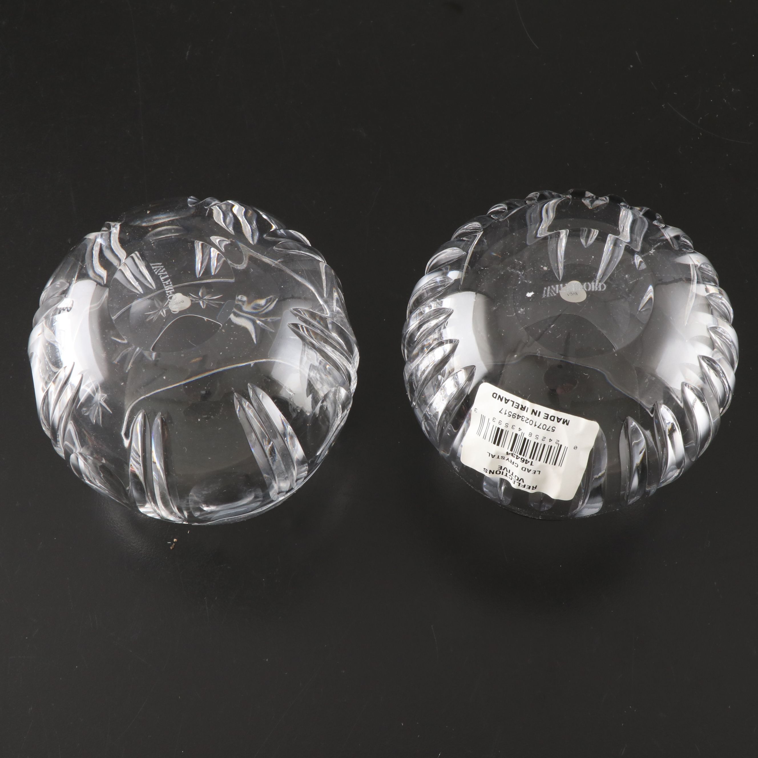 Waterford "Lismore" Heart Box and Square Vase with More Crystal Accessories