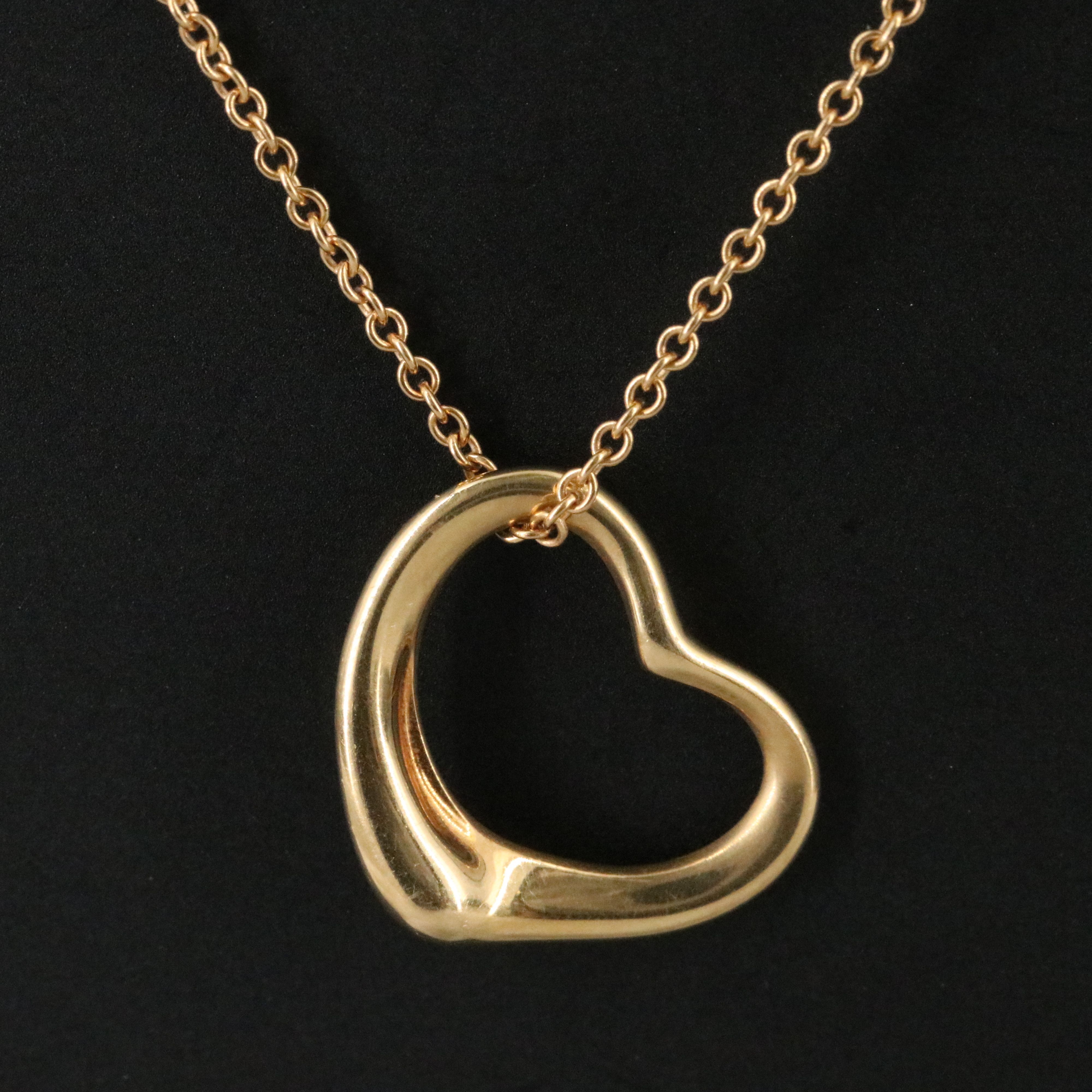 Elsa Peretti for Tiffany & Co. 18K Open Heart Necklace