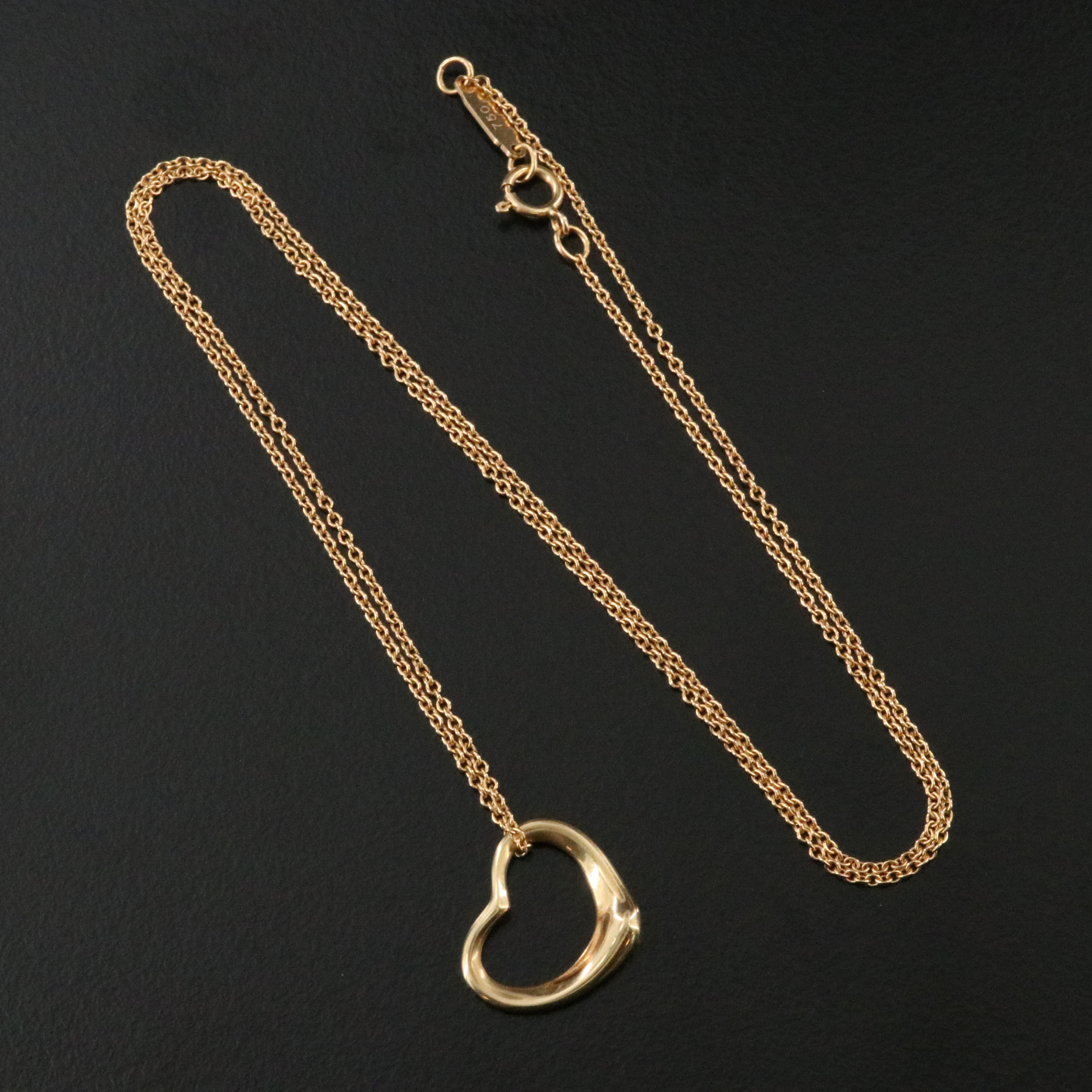 Elsa Peretti for Tiffany & Co. 18K Open Heart Necklace
