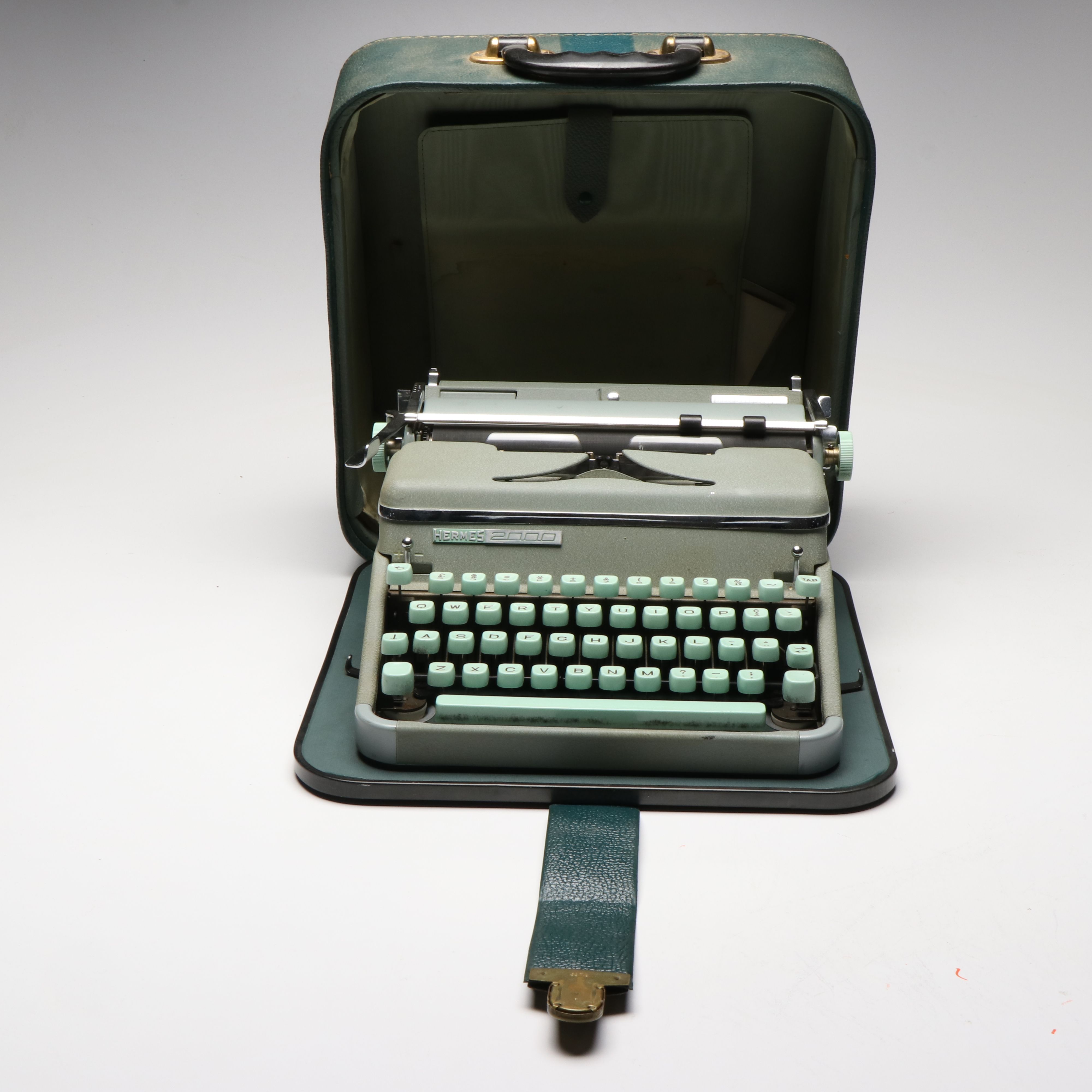 Hermes 2000 Portable Typewriter, Mid-20th Century