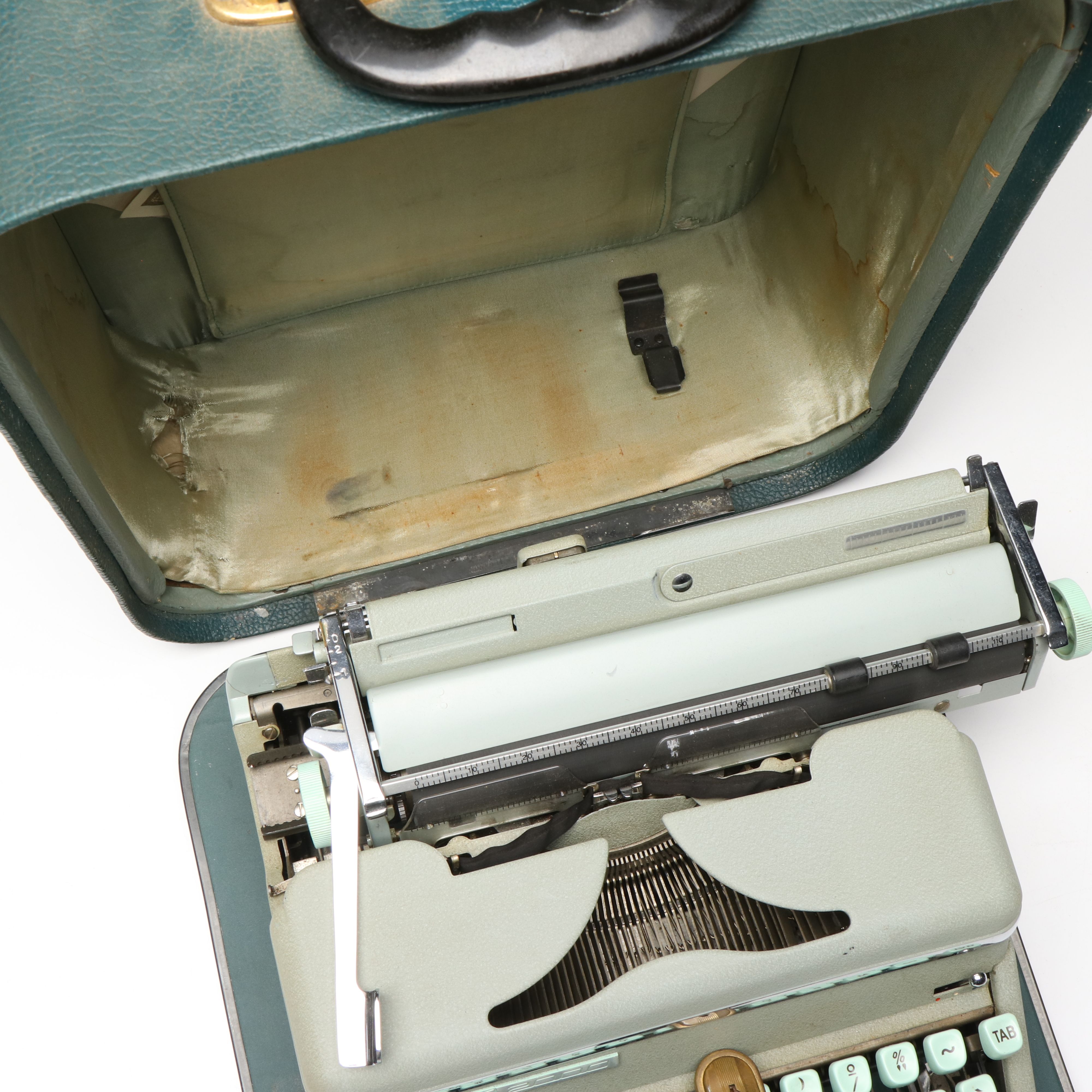 Hermes 2000 Portable Typewriter, Mid-20th Century