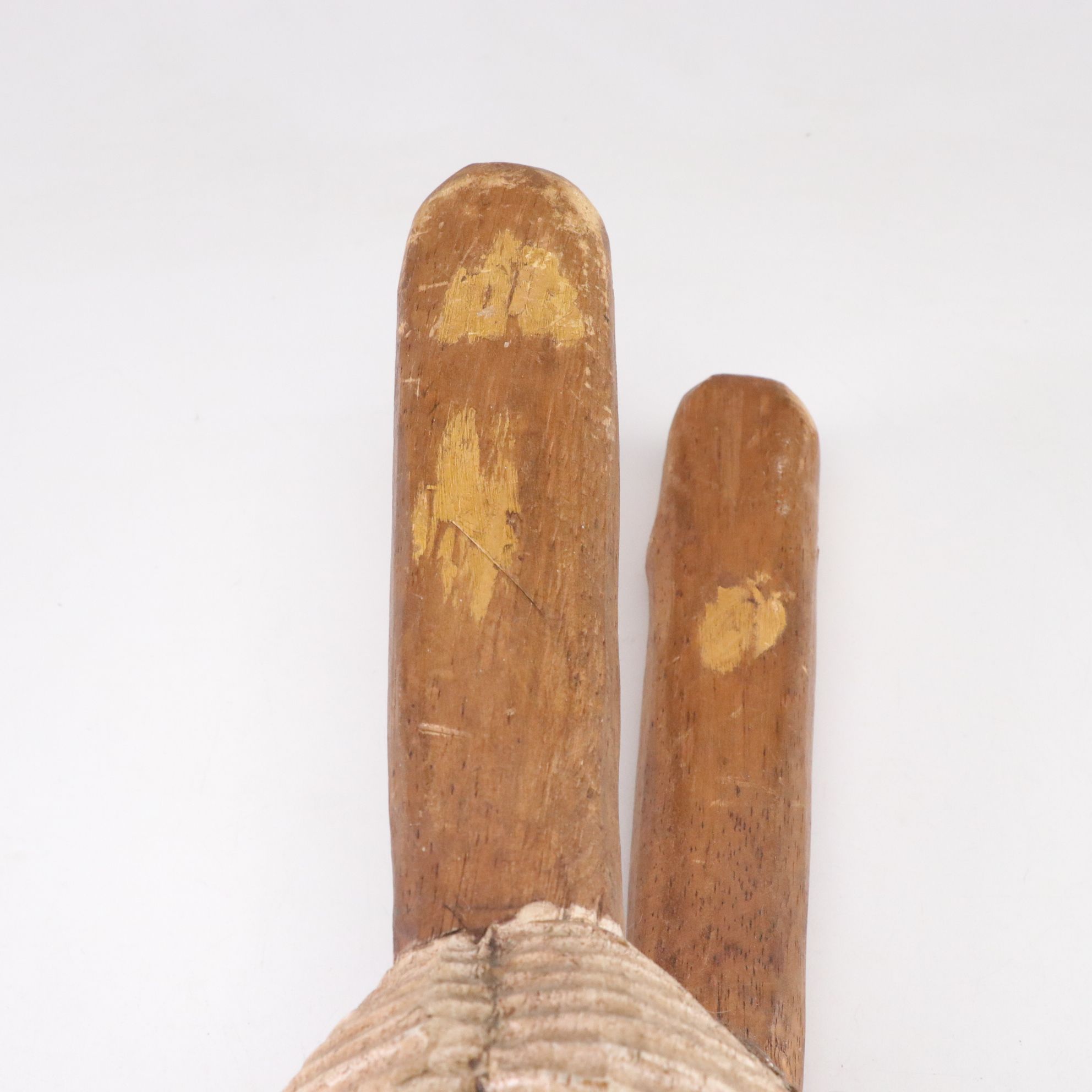 Hand-Carved Santa Claus Fireplace Bellows and Hanging Decor