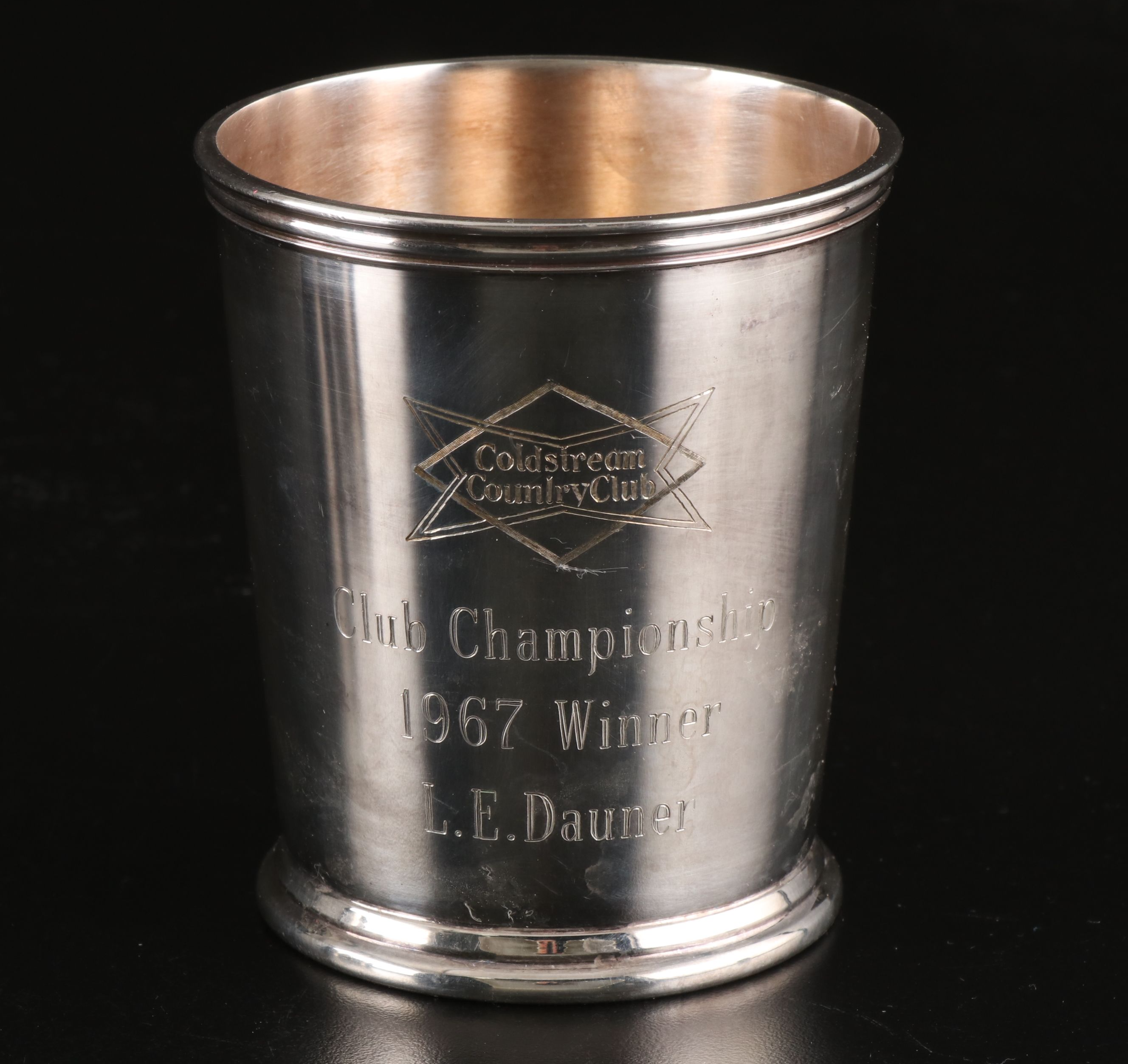 Sheridan and Crescent Silver Plated Coldstream Country Club Julep Cups