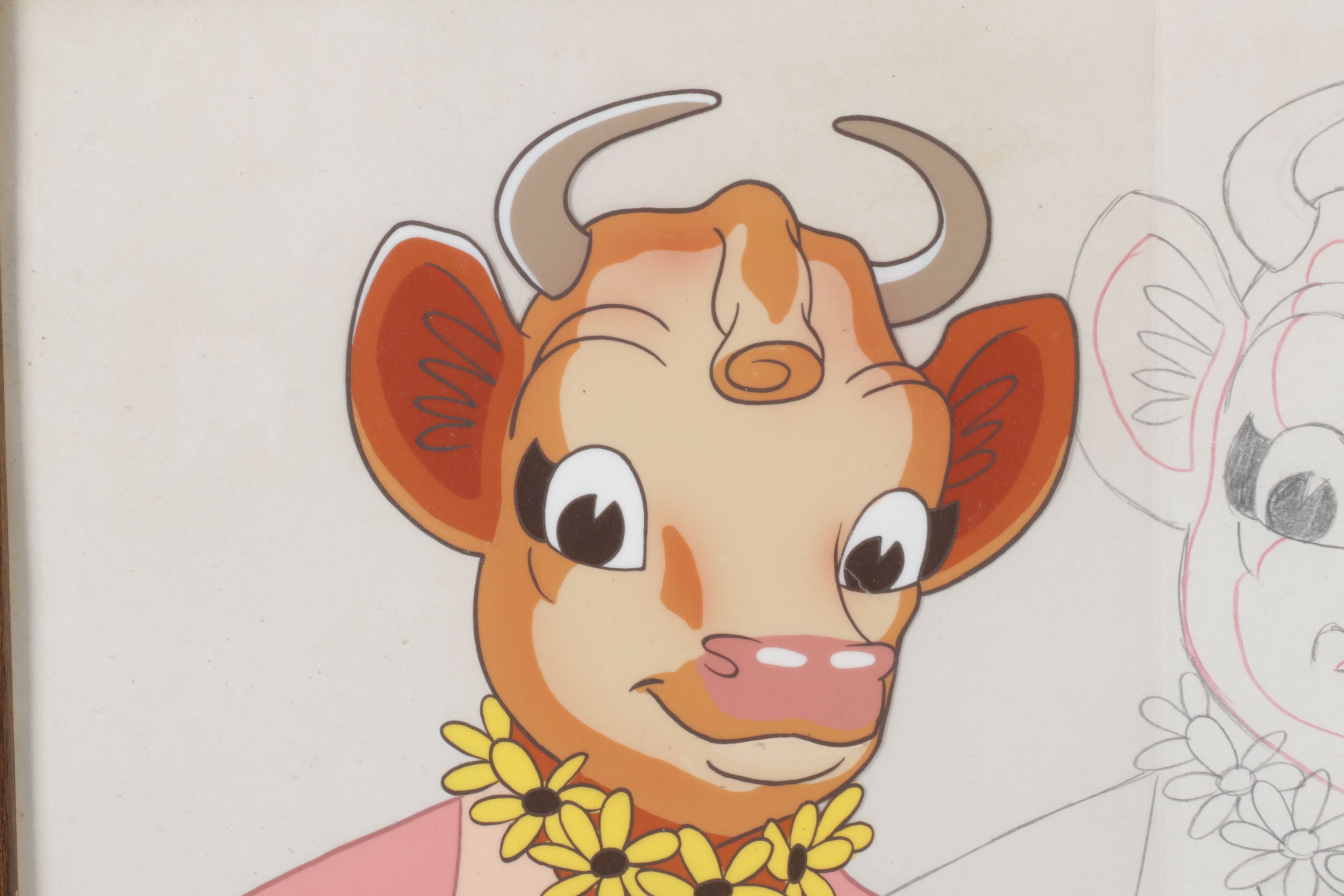 Production Cell and Drawing for Borden Dairy's Elsie the Cow Advertisement