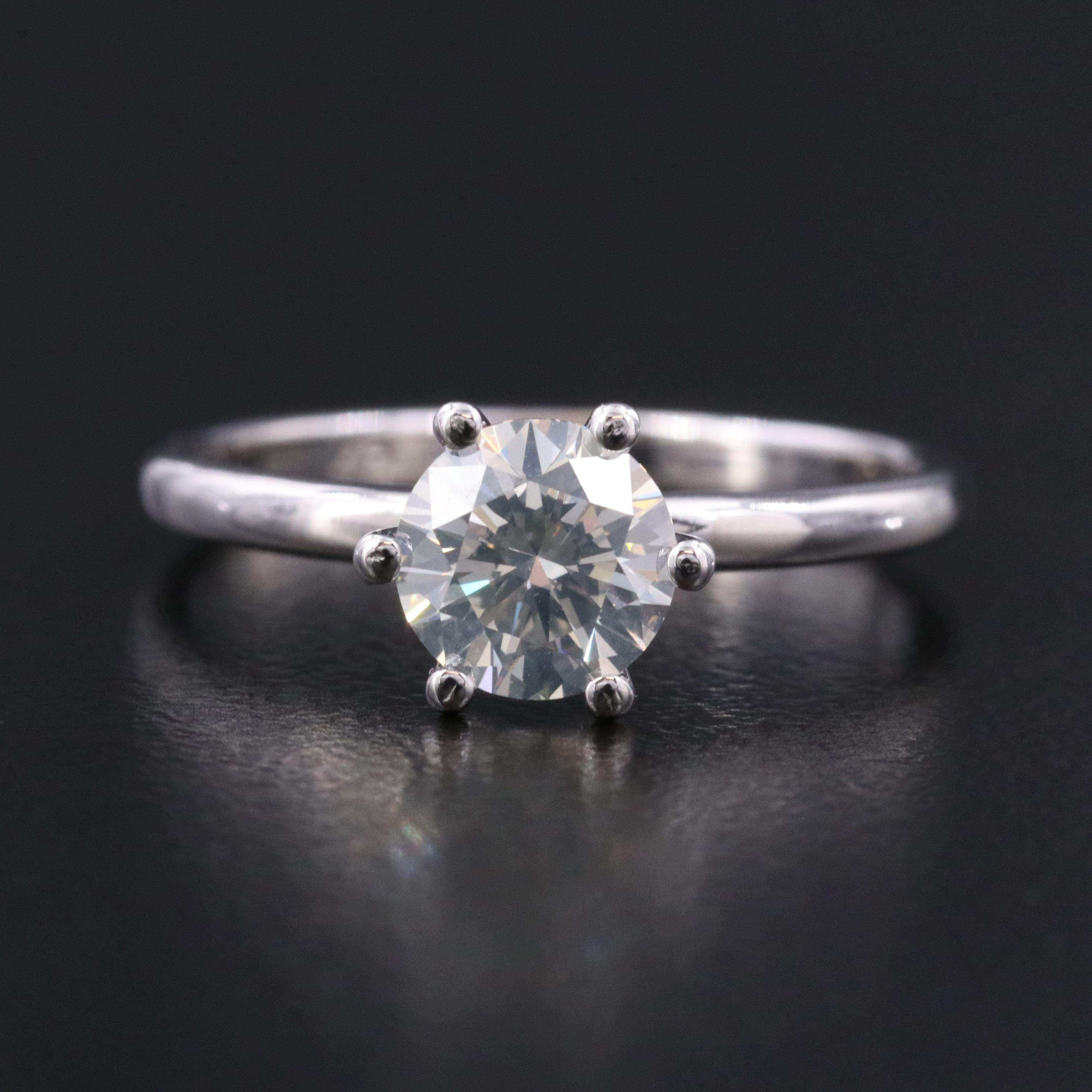 14K 1.01 CT Lab Grown Diamond Solitaire Ring with IGI Jewelry Report