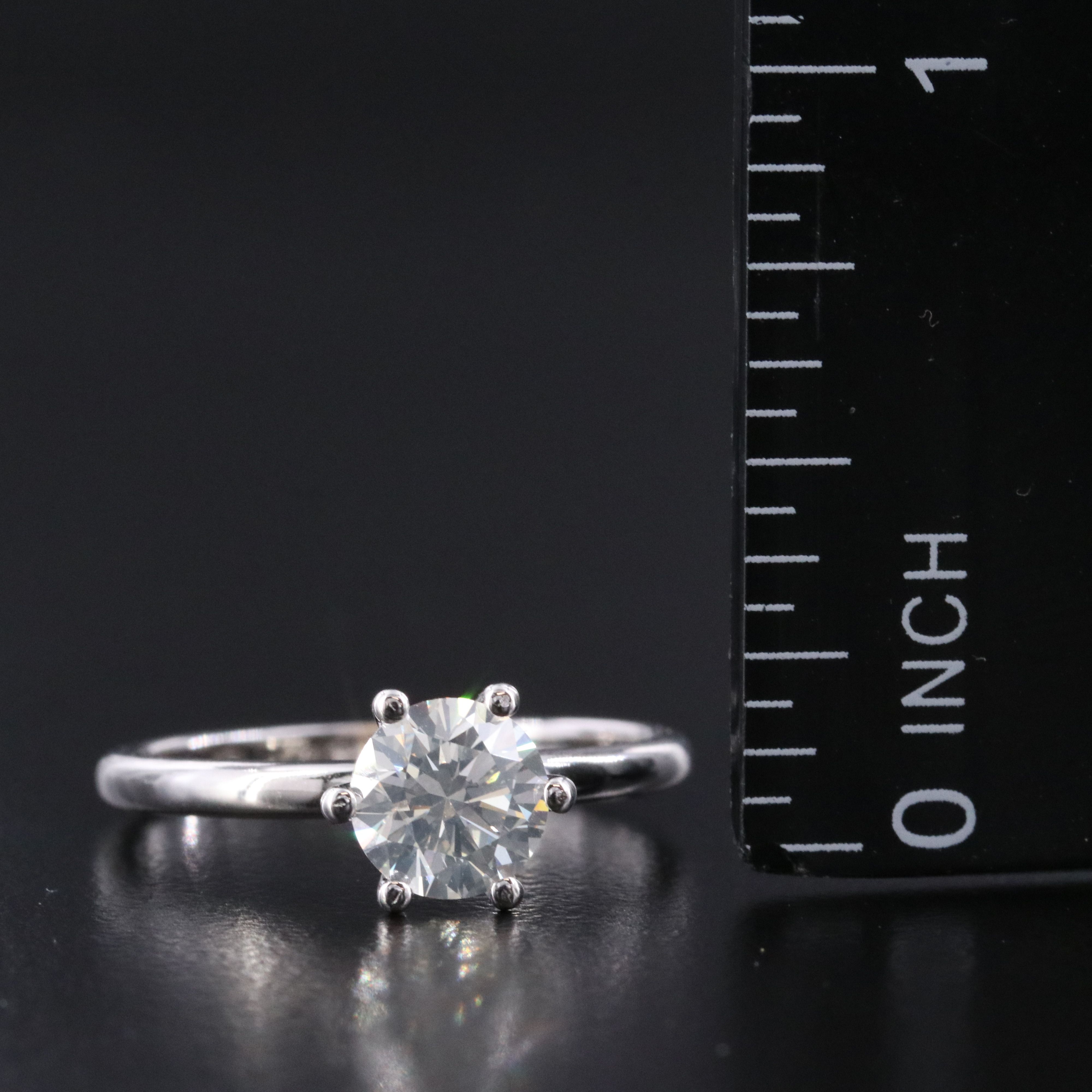 14K 1.01 CT Lab Grown Diamond Solitaire Ring with IGI Jewelry Report