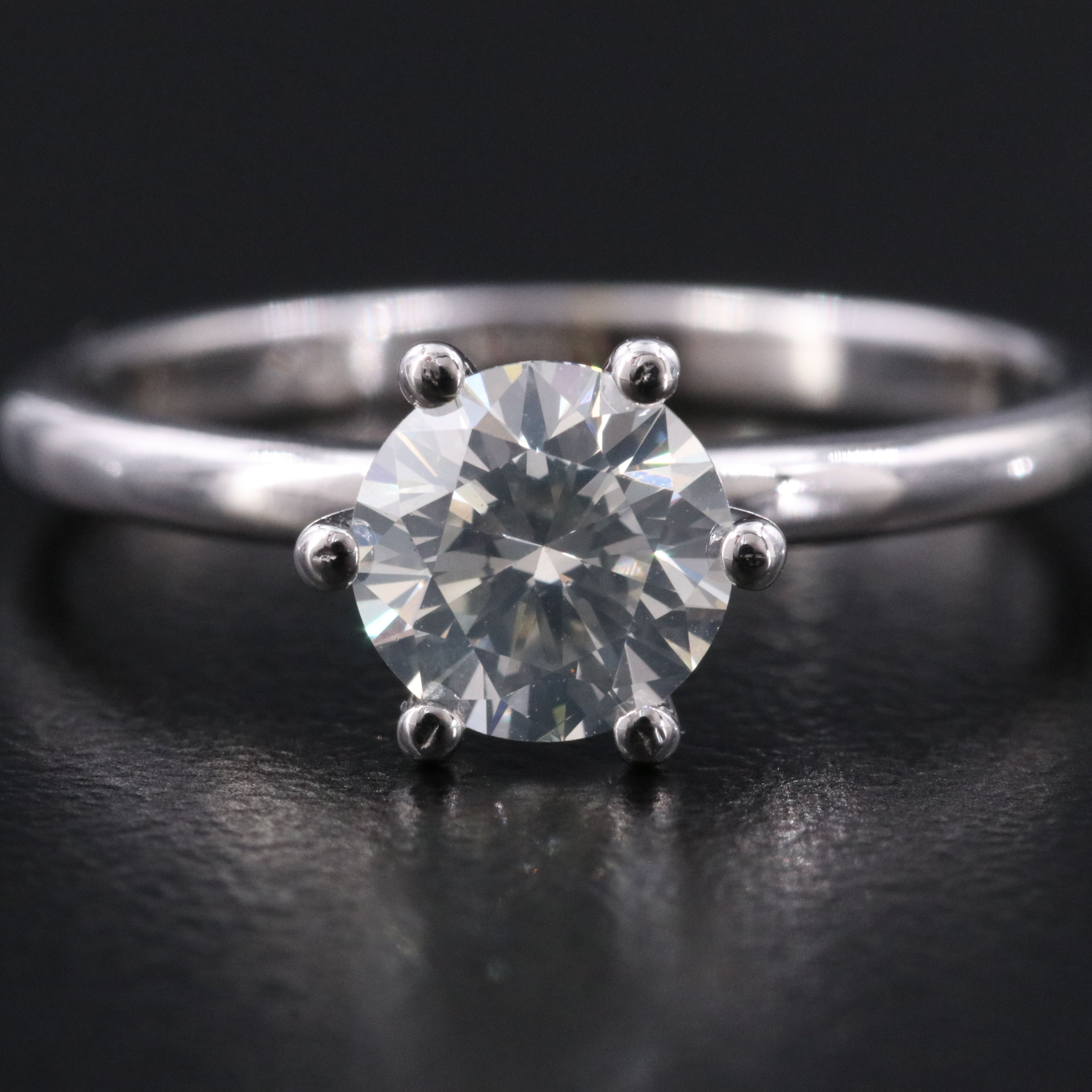 14K 1.01 CT Lab Grown Diamond Solitaire Ring with IGI Jewelry Report