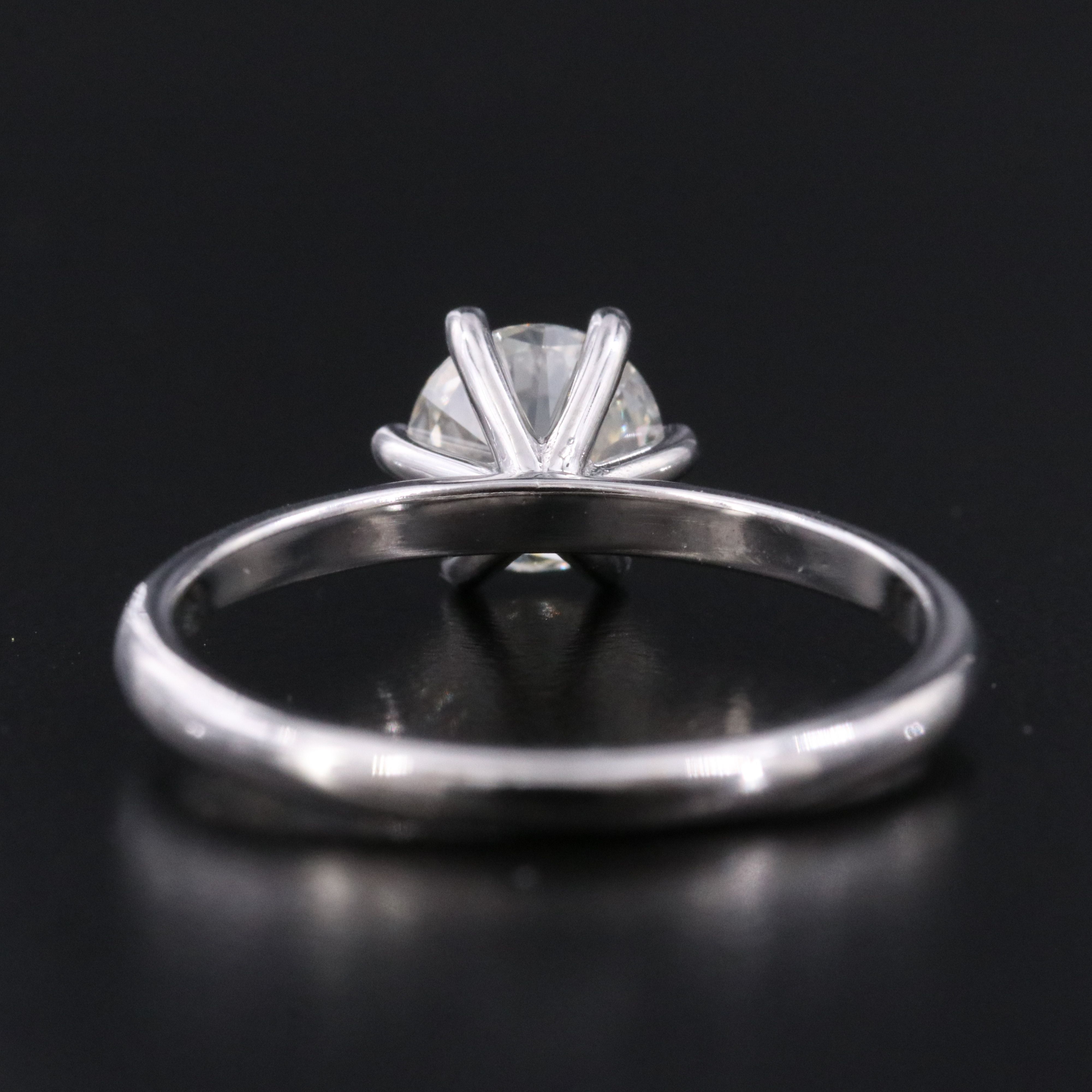 14K 1.01 CT Lab Grown Diamond Solitaire Ring with IGI Jewelry Report