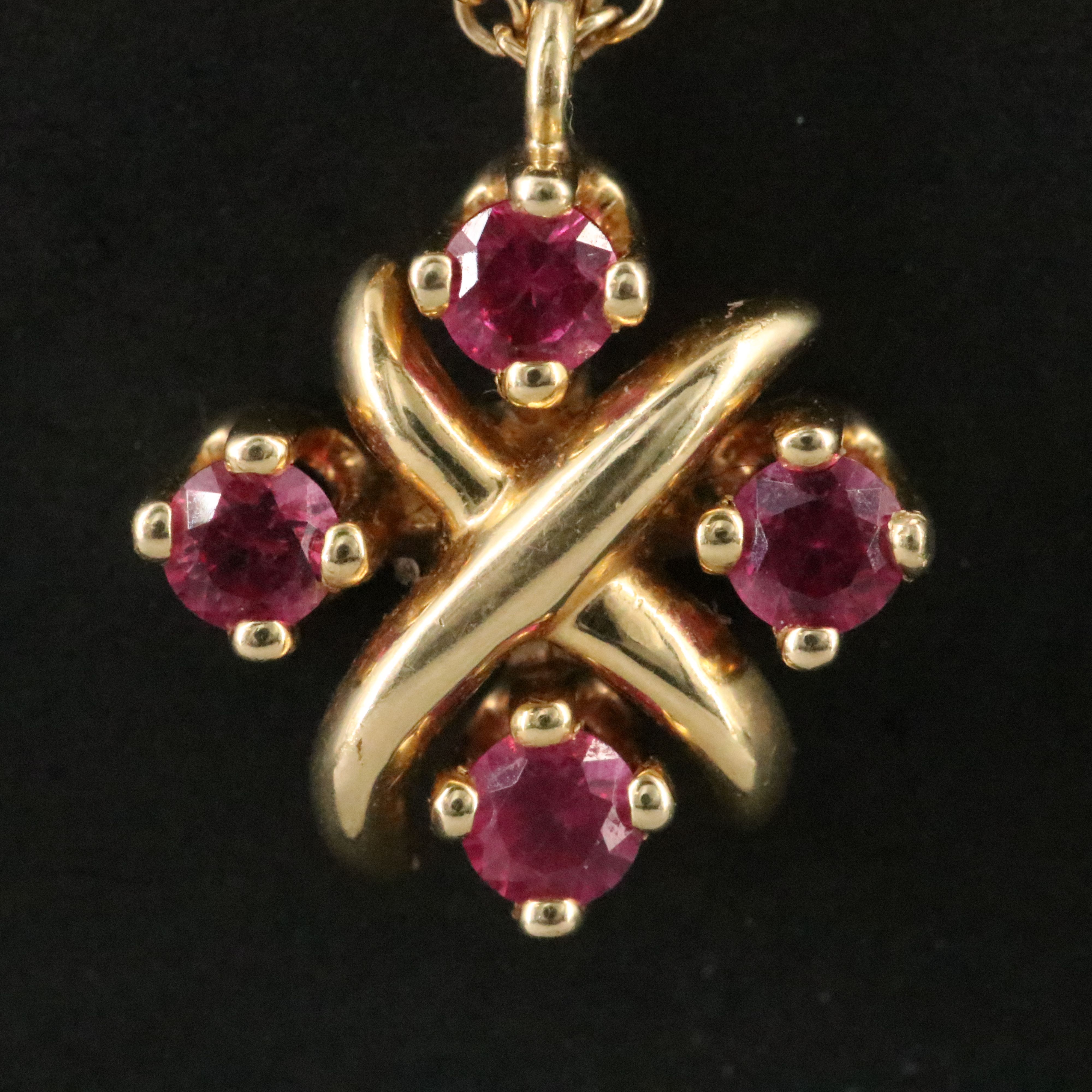 Tiffany & Co. Sixteen Stone by Tiffany 18K Pink Sapphire Necklace