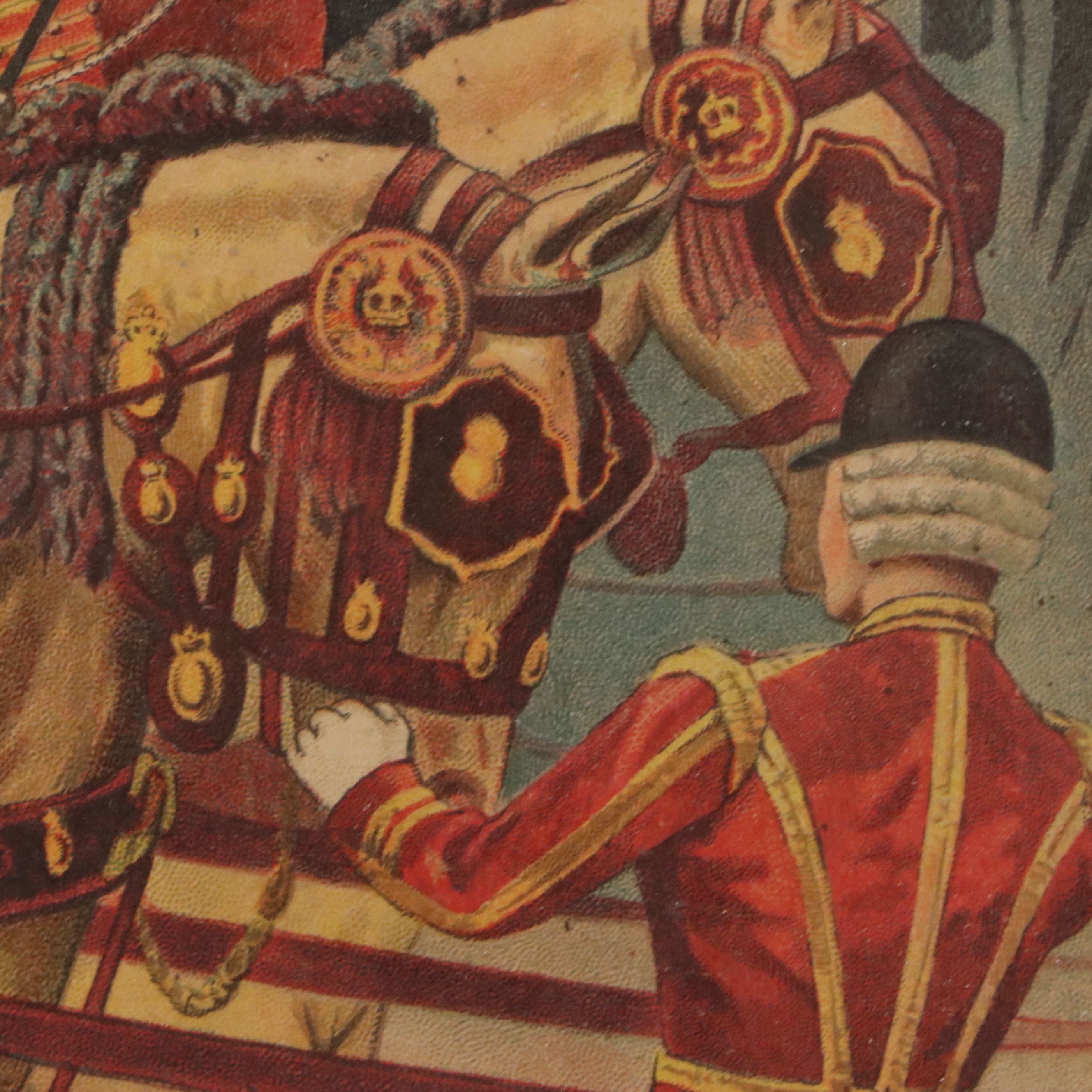 English School Chromolithograph "The Queen at St. Paul's," 1897