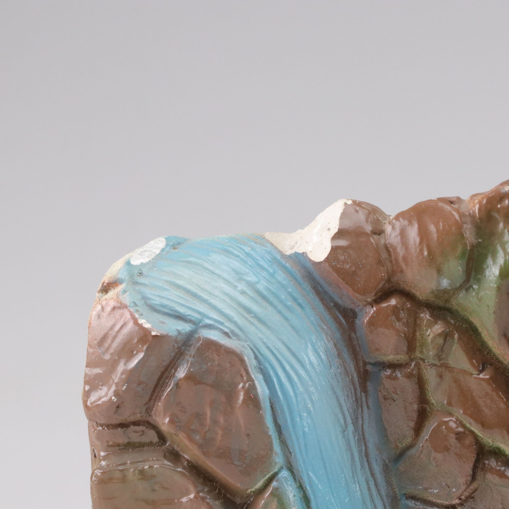 Rolling Rock Beer Chalkware Bar Back Statue, Mid-20th Century