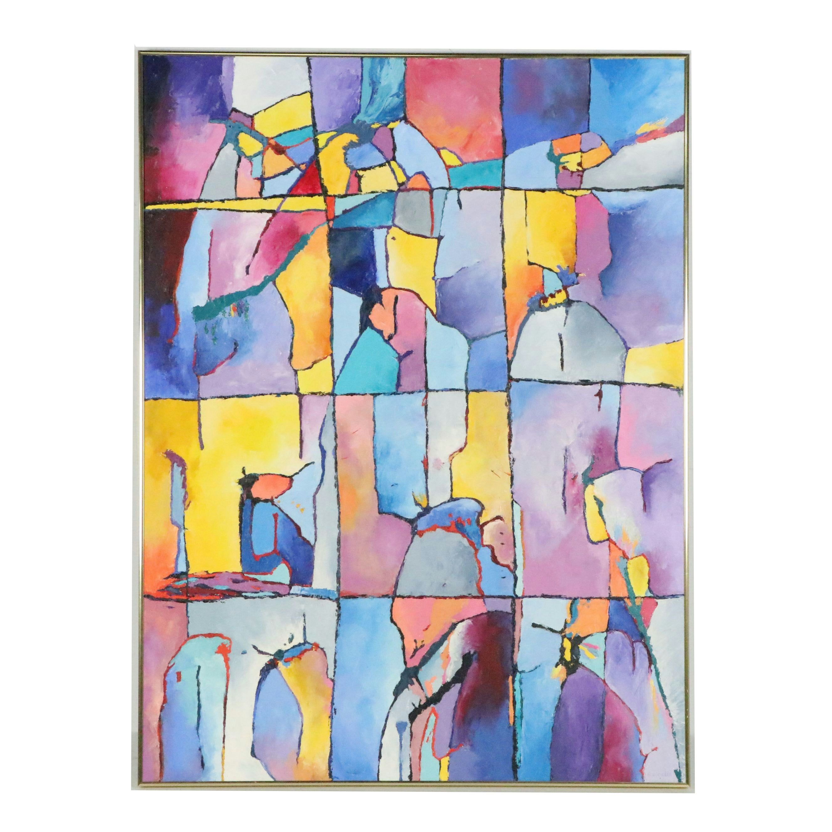 Rosemarie Bloch Acrylic Painting "Passacaglia," 1997
