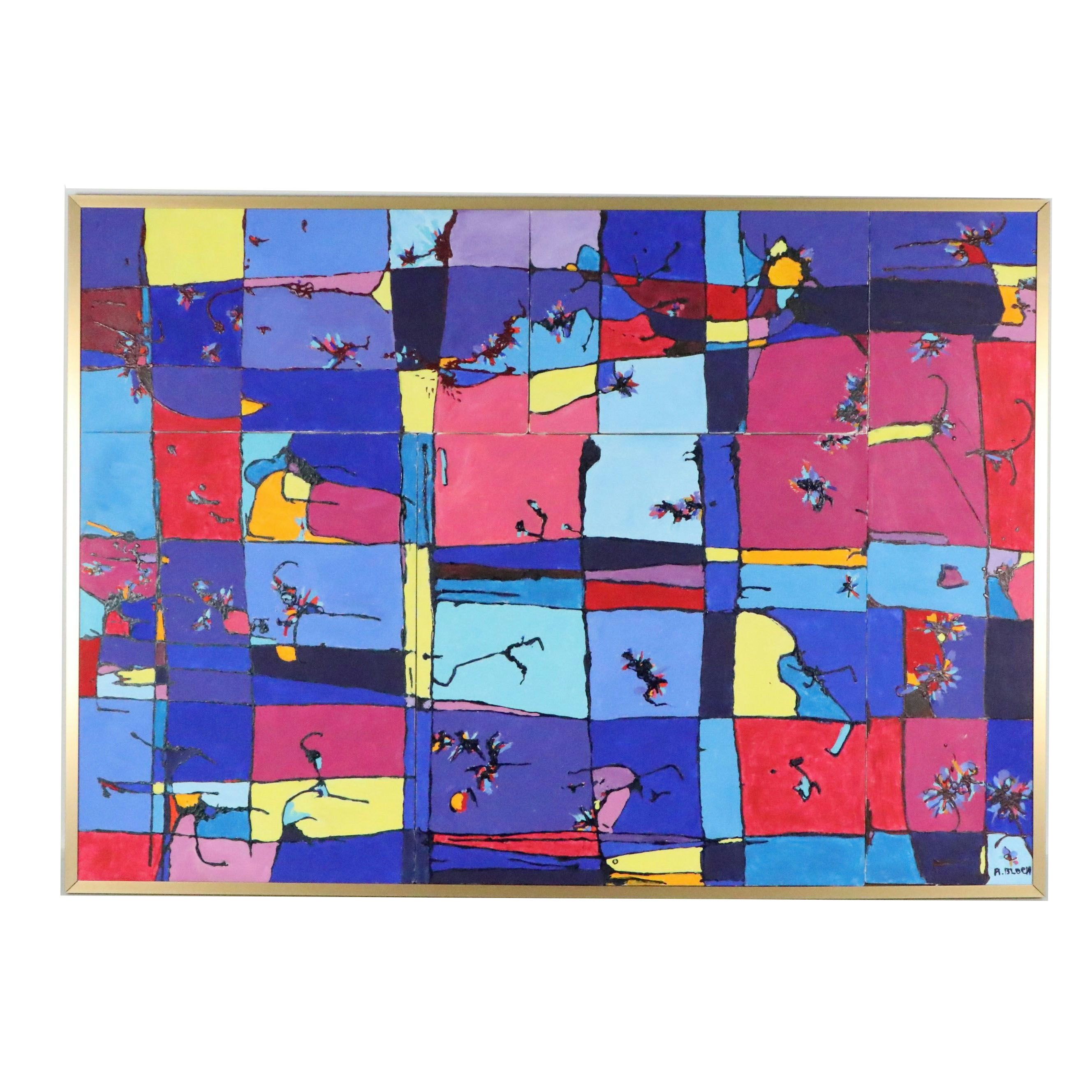Rosemarie Bloch Acrylic Painting "Gimme Five," 1997