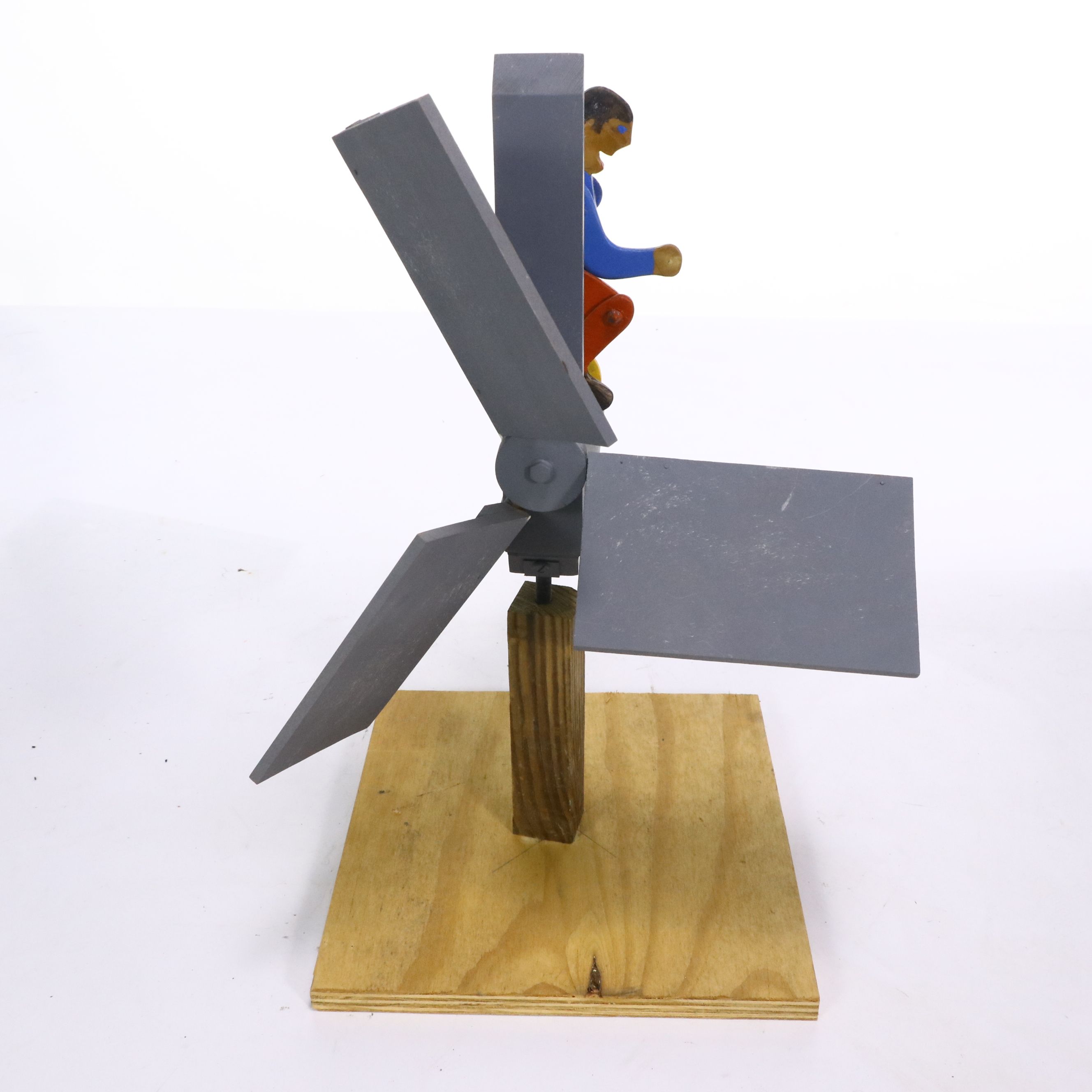 Folk Art Style Polychrome Decorated Whirligig