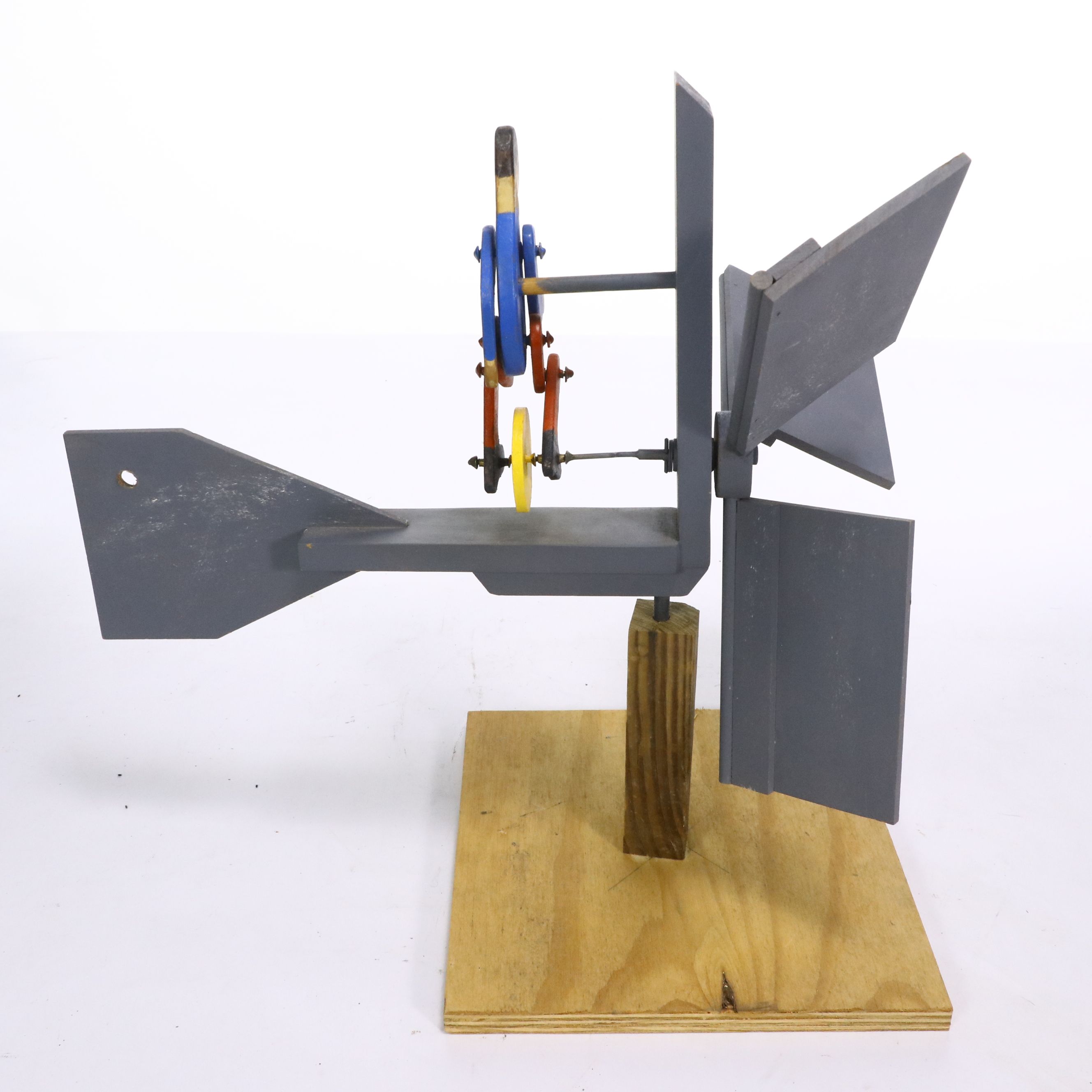 Folk Art Style Polychrome Decorated Whirligig