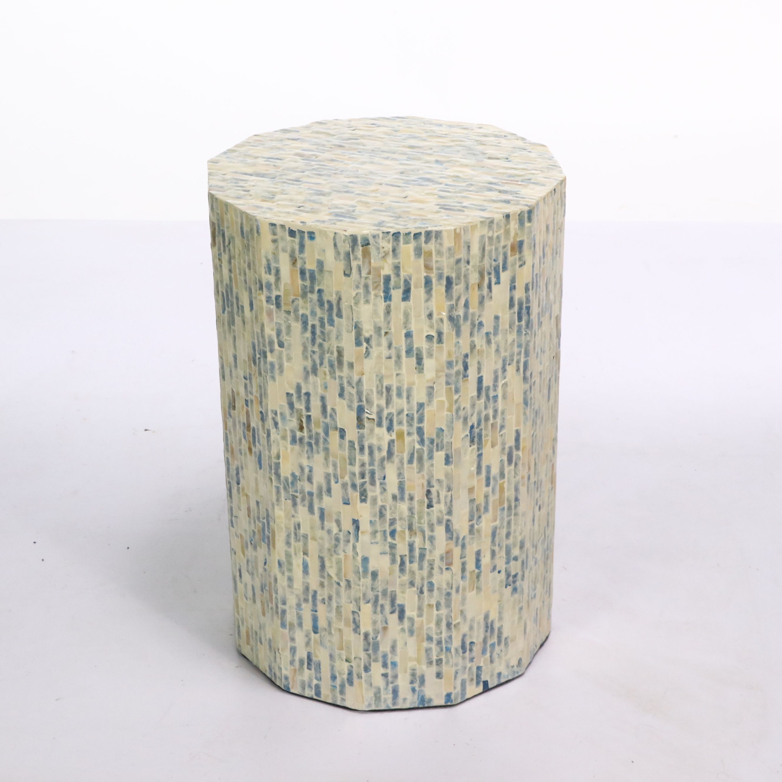 Deco 79 Mother-of-Pearl Inlay Side Table