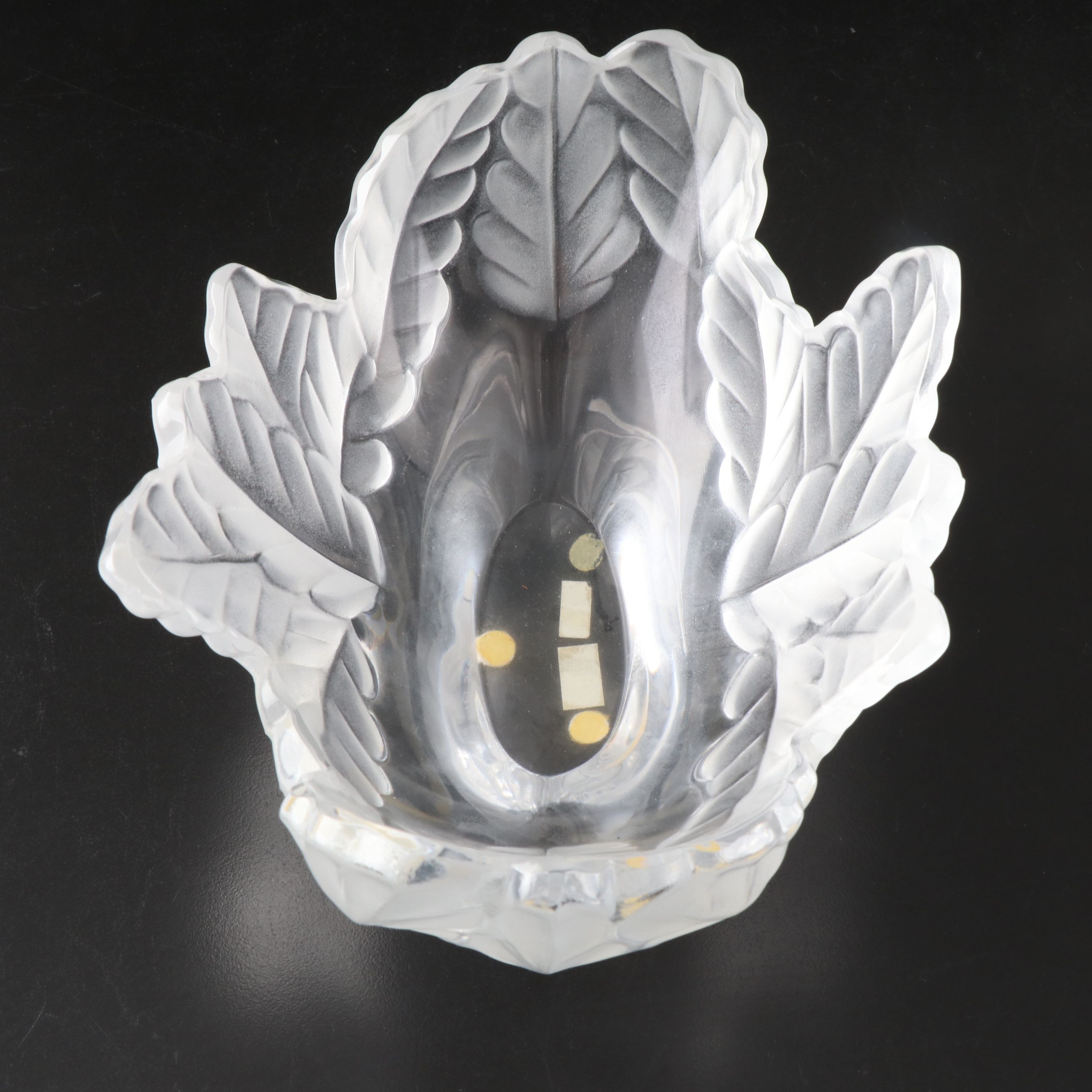 Lalique "Compiegne" Frosted and Clear Crystal Bowl