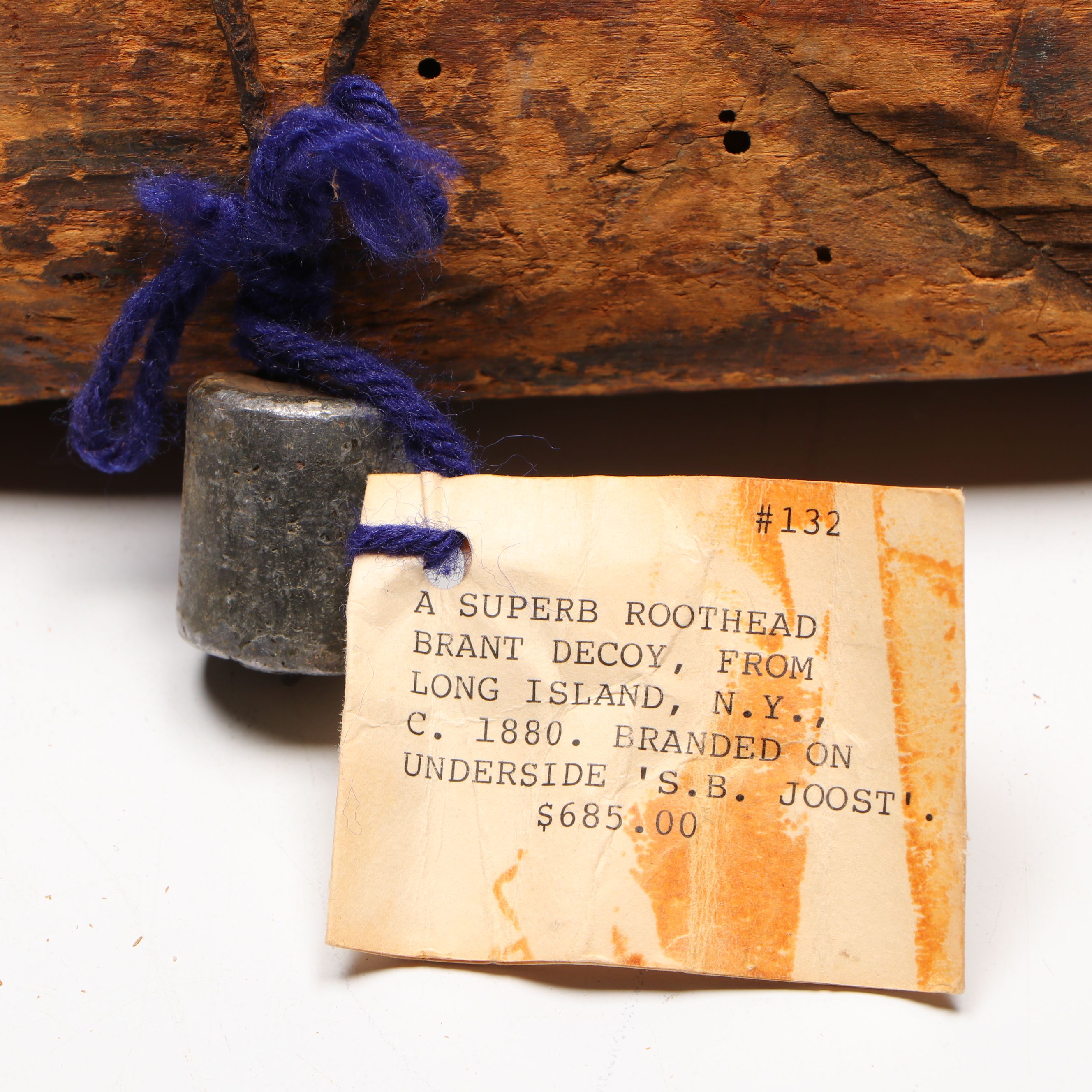 American Primitive Wood Goose Decoy