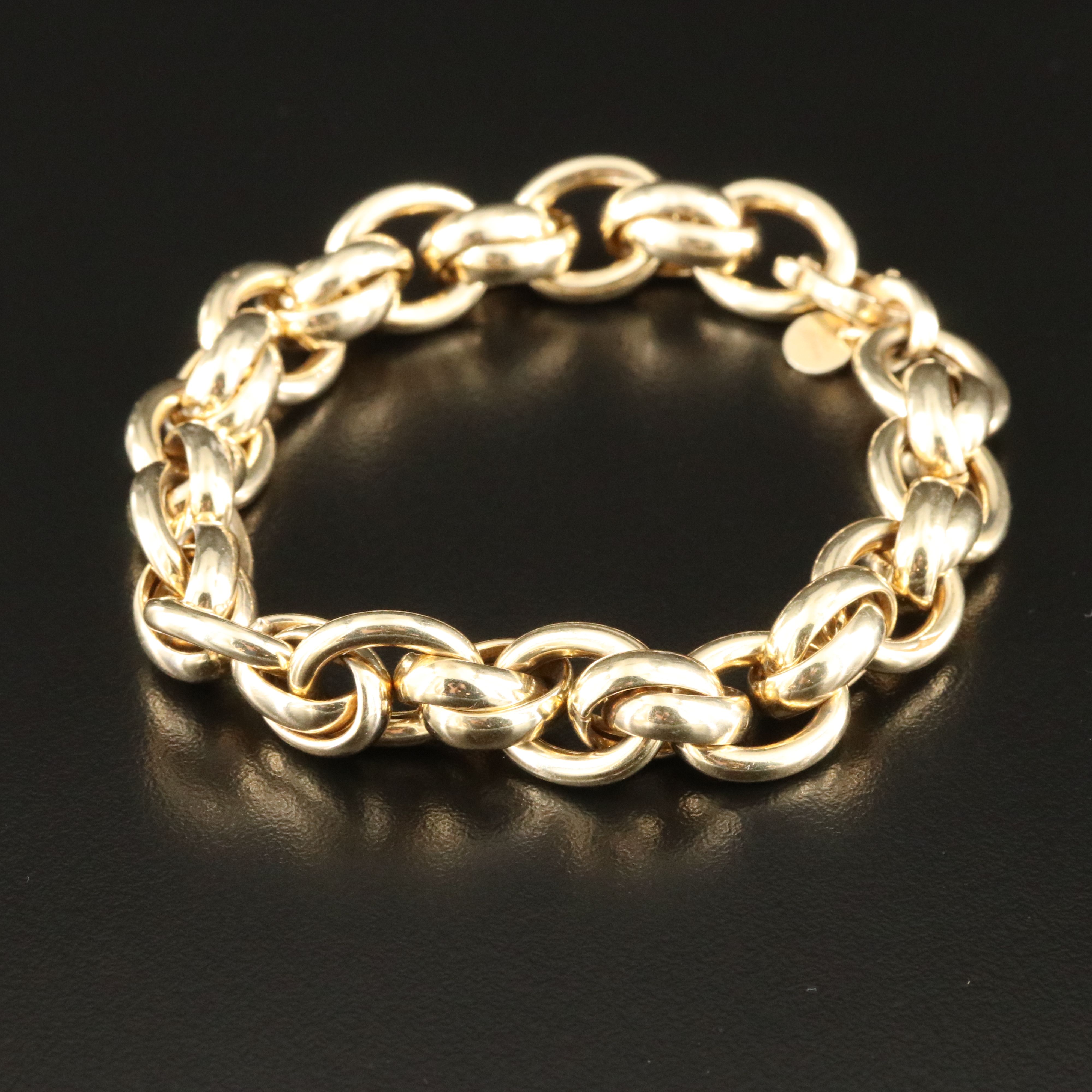 Italian Sterling Fancy Link Bracelet