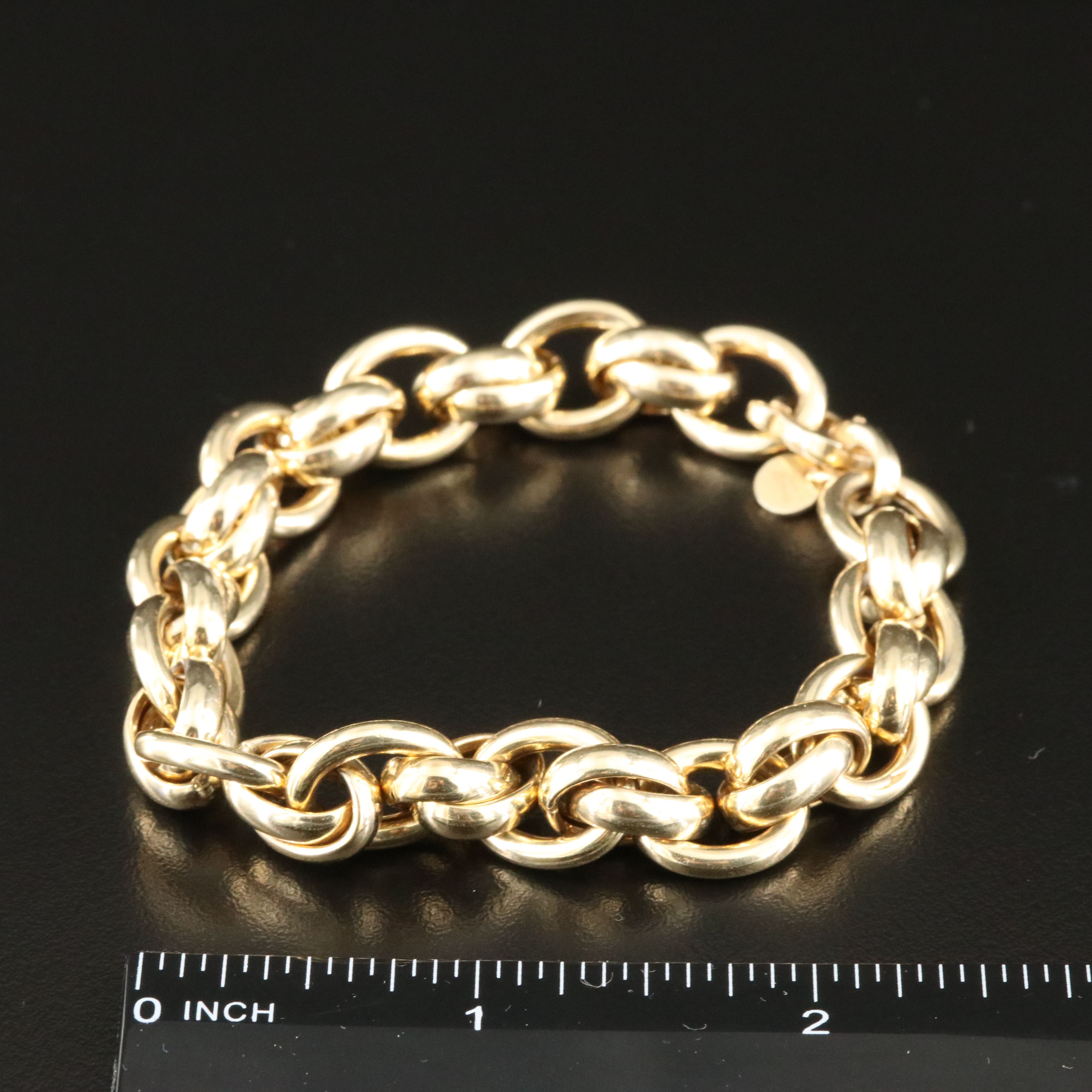 Italian Sterling Fancy Link Bracelet