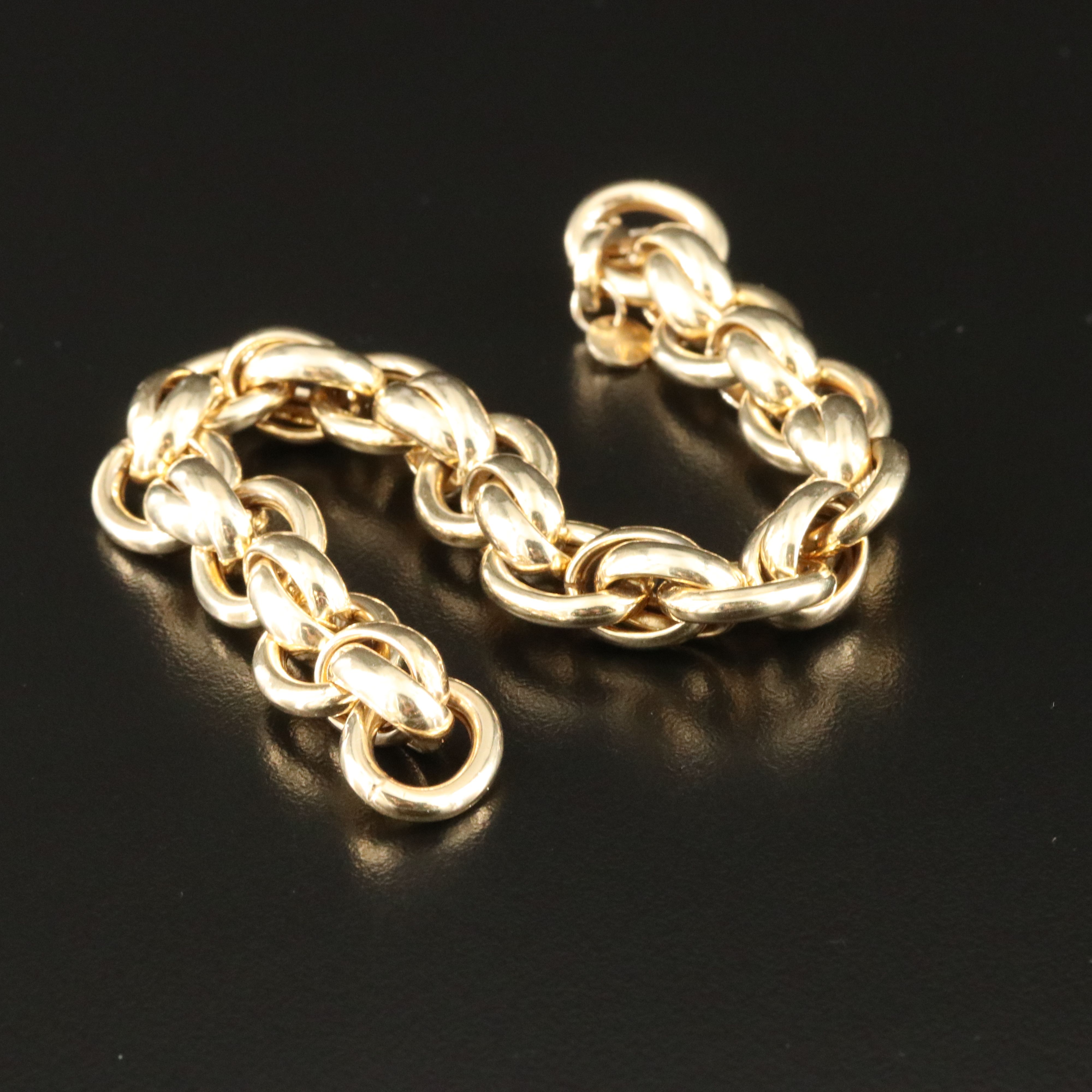 Italian Sterling Fancy Link Bracelet