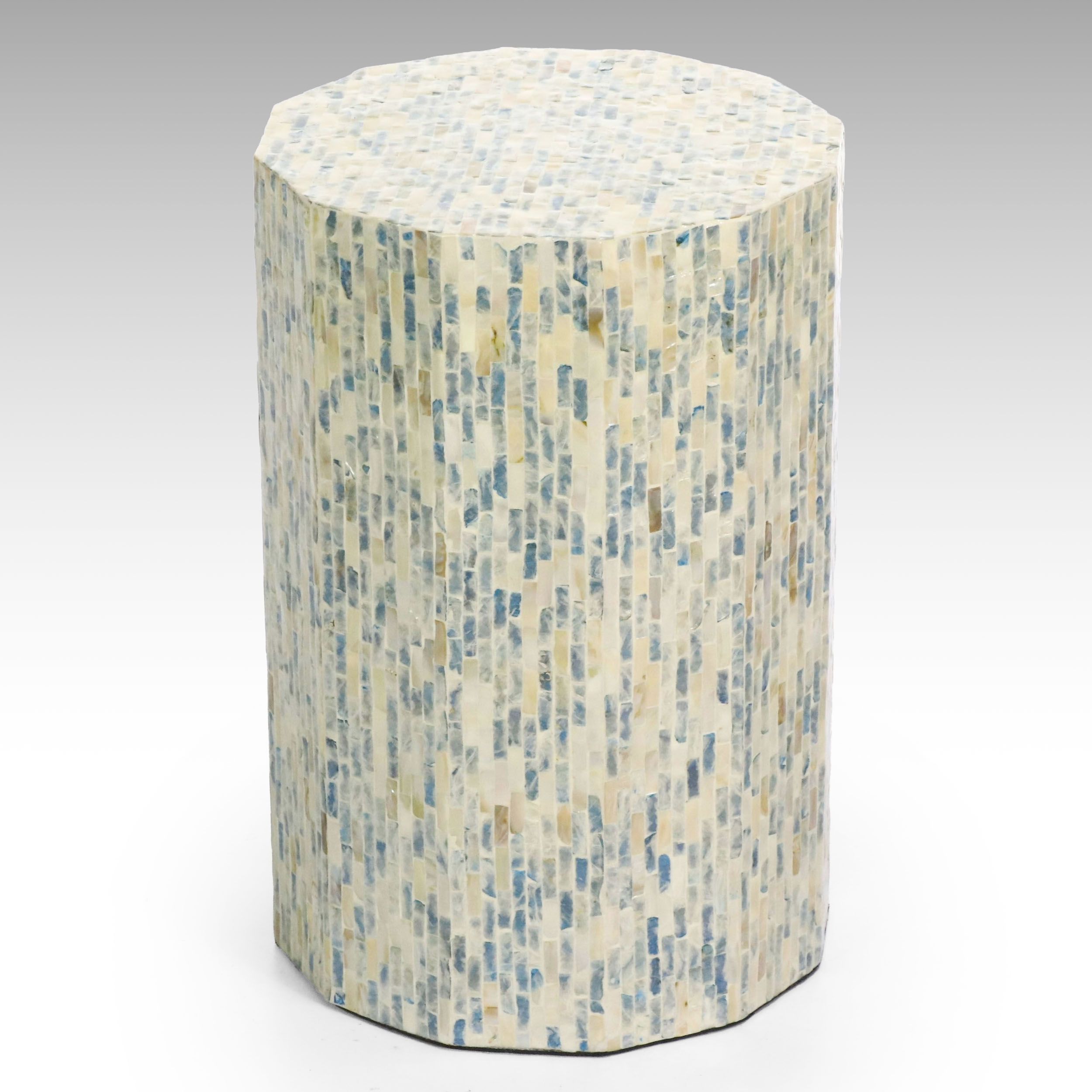 Deco 79 Mother-of-Pearl Inlay Side Table